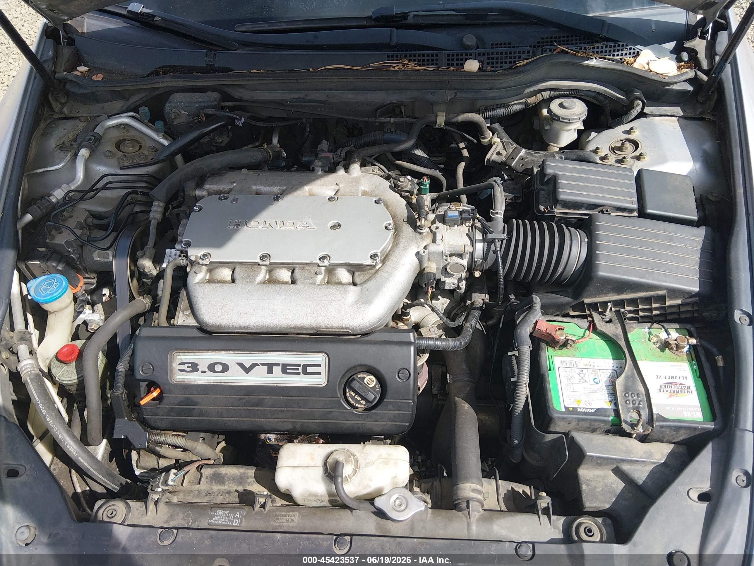 2003 Honda Accord 3.0 Lx Silver vin: 1HGCM66343A015672