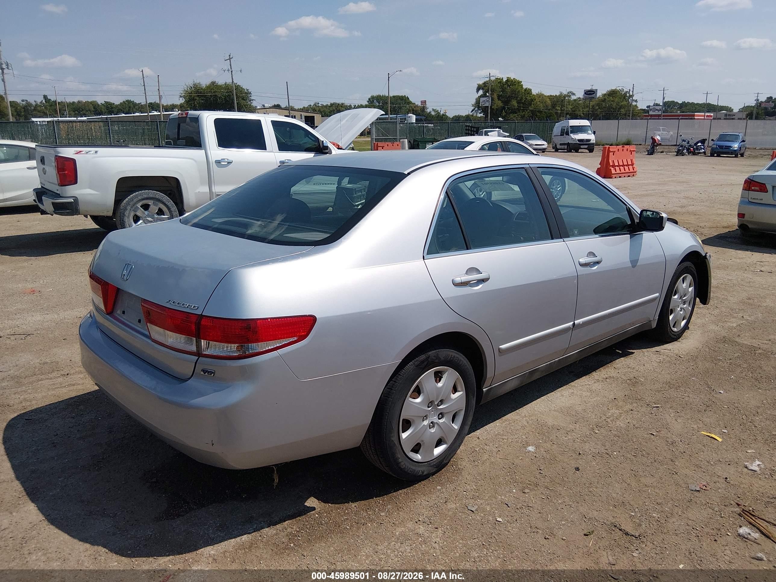 2004 Honda Accord 3.0 Lx Silver vin: 1HGCM66344A015320