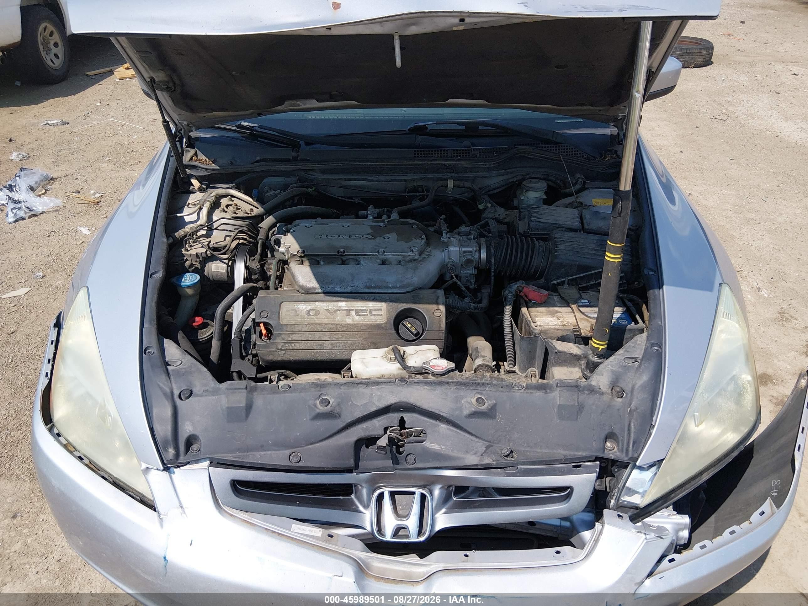 2004 Honda Accord 3.0 Lx Silver vin: 1HGCM66344A015320