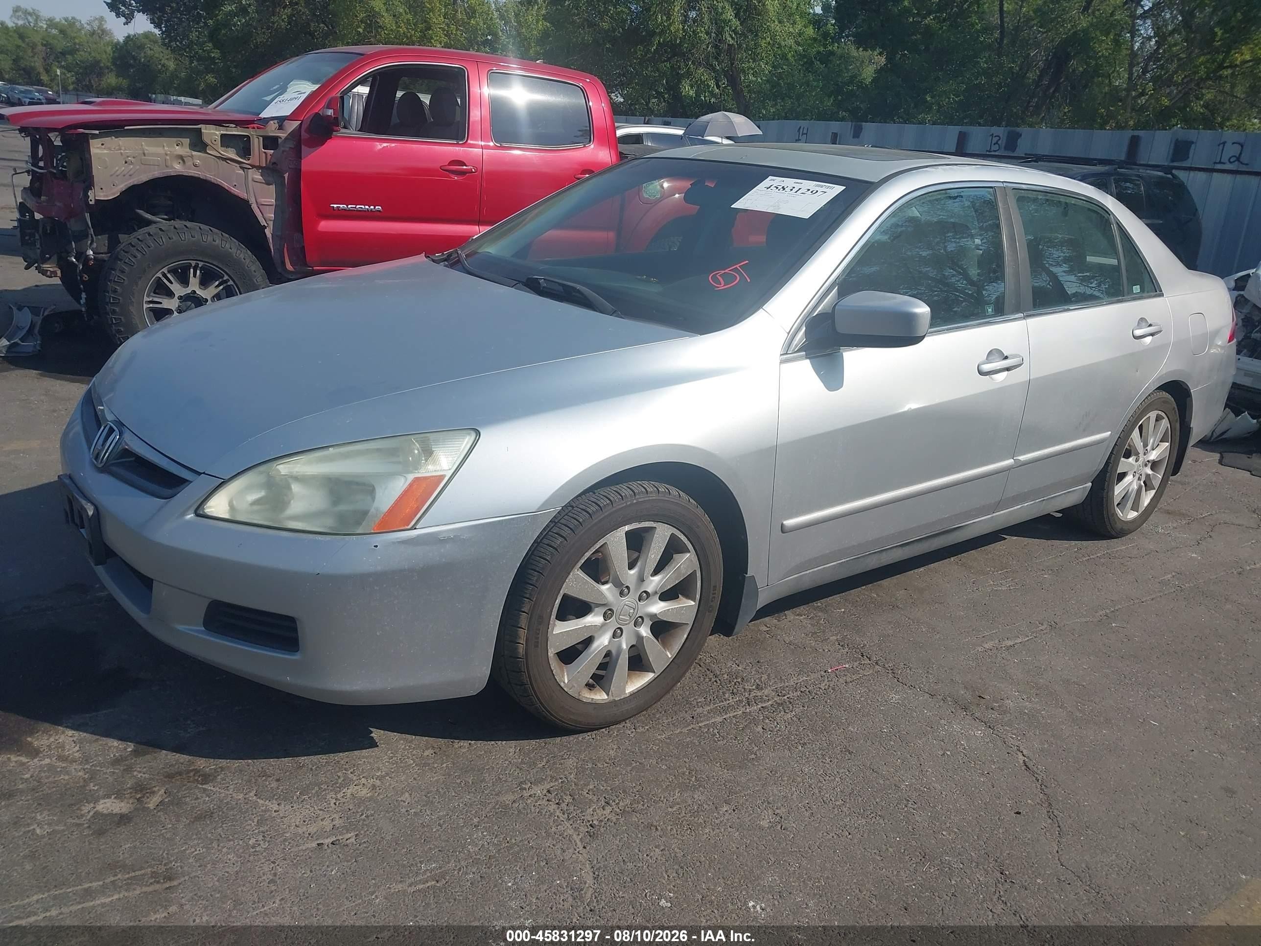 2006 Honda Accord 3.0 Lx Silver vin: 1HGCM66346A059790