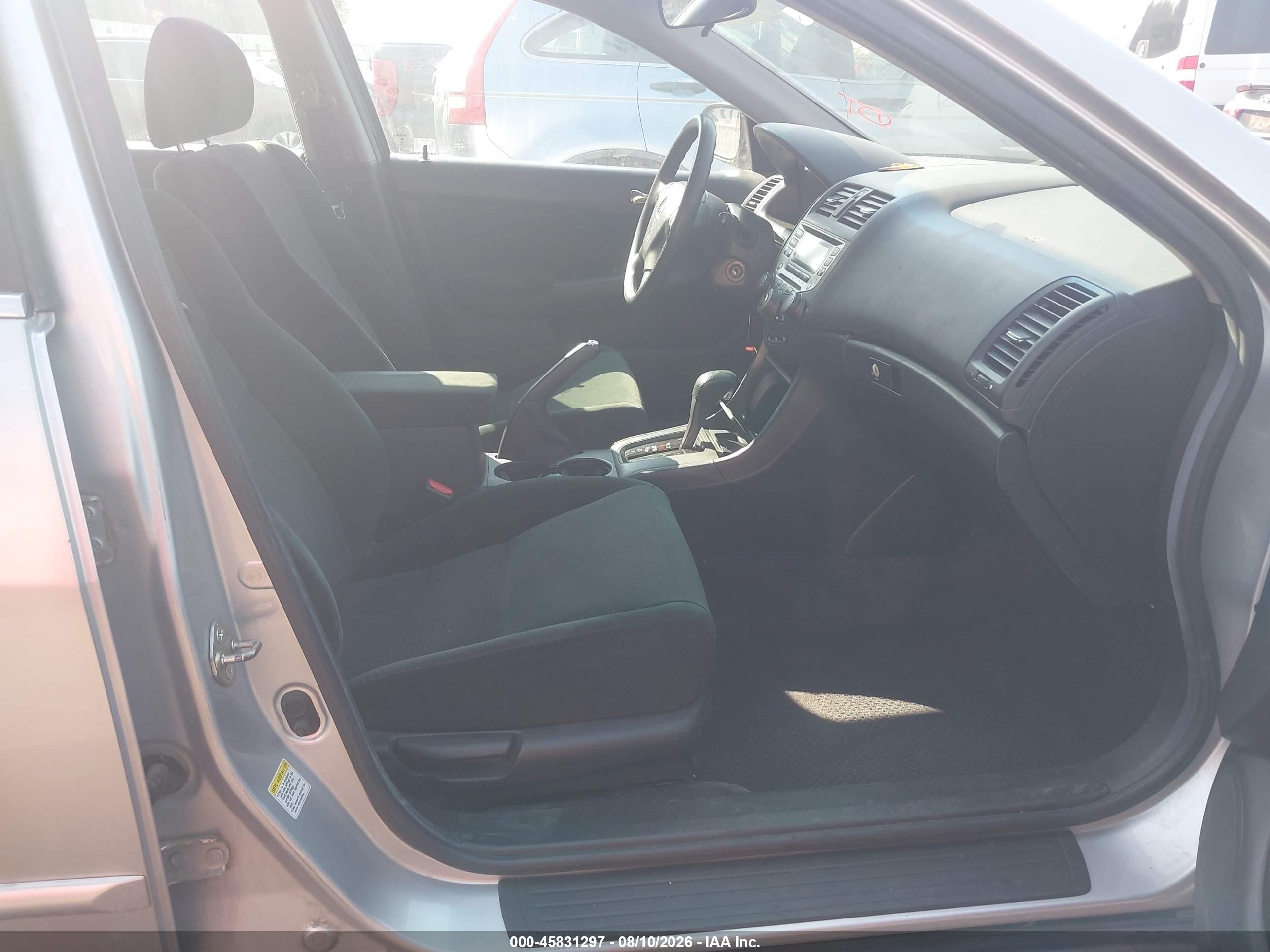 2006 Honda Accord 3.0 Lx Silver vin: 1HGCM66346A059790