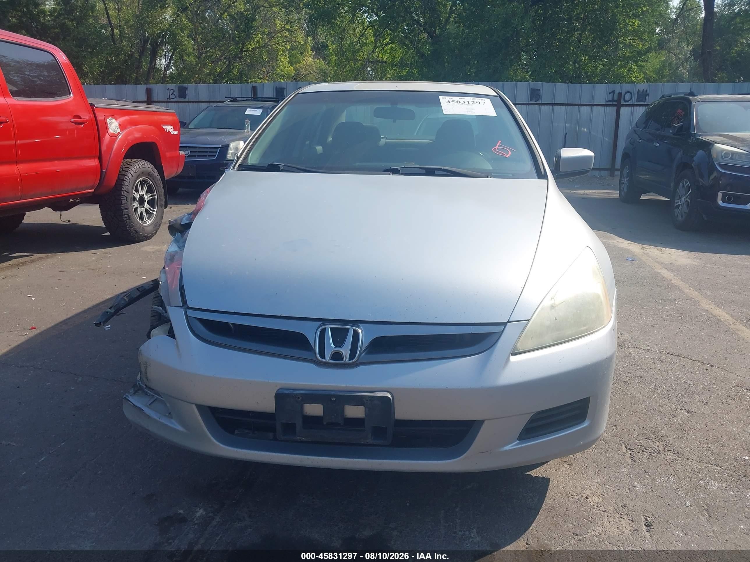 2006 Honda Accord 3.0 Lx Silver vin: 1HGCM66346A059790