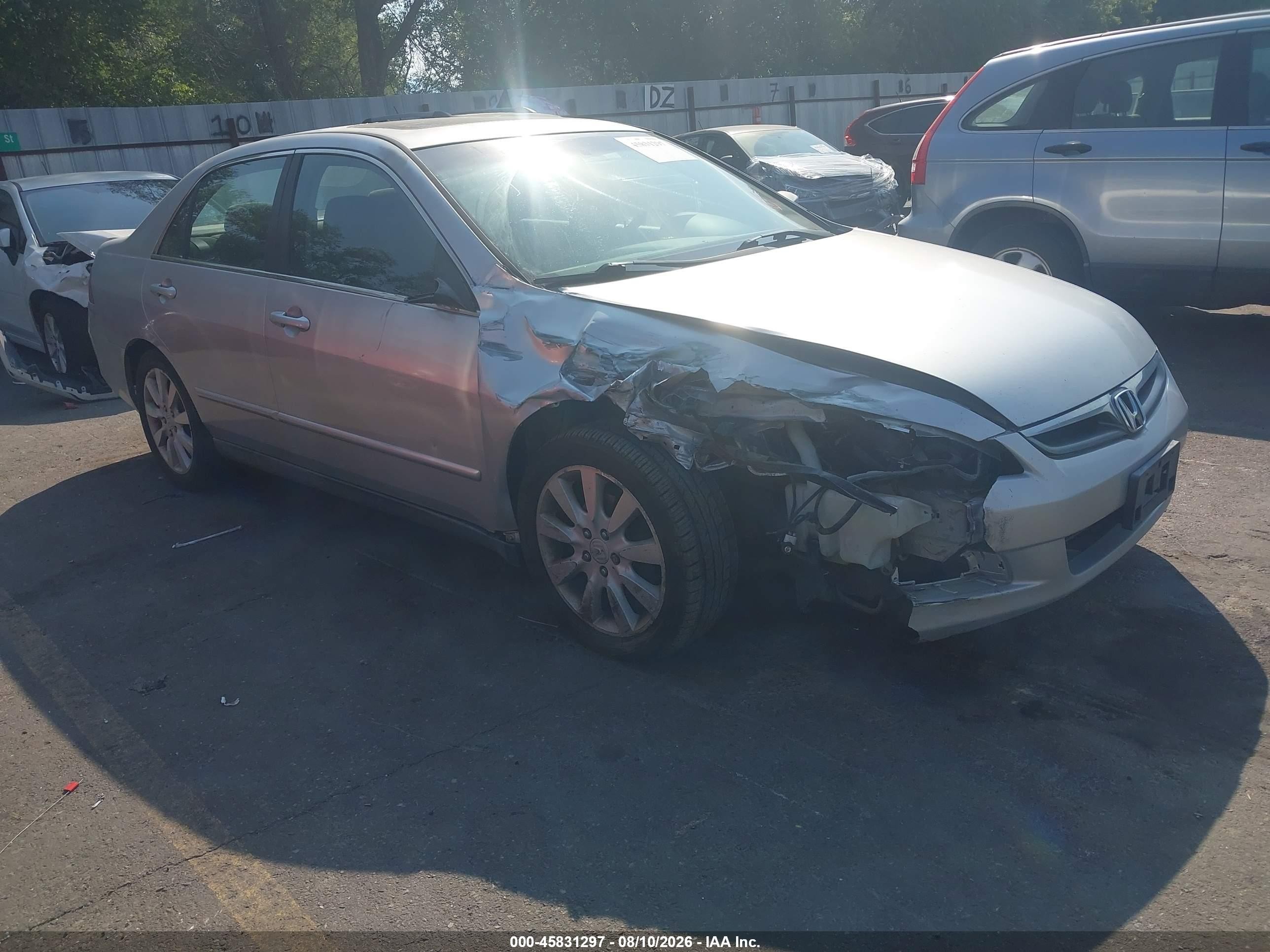 2006 Honda Accord 3.0 Lx Silver vin: 1HGCM66346A059790