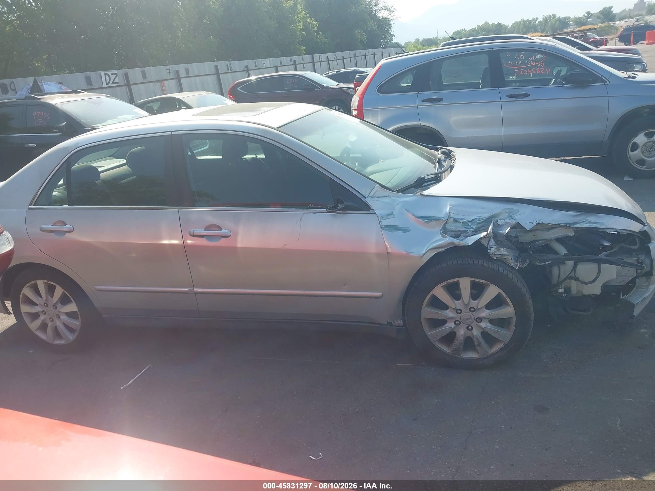 2006 Honda Accord 3.0 Lx Silver vin: 1HGCM66346A059790