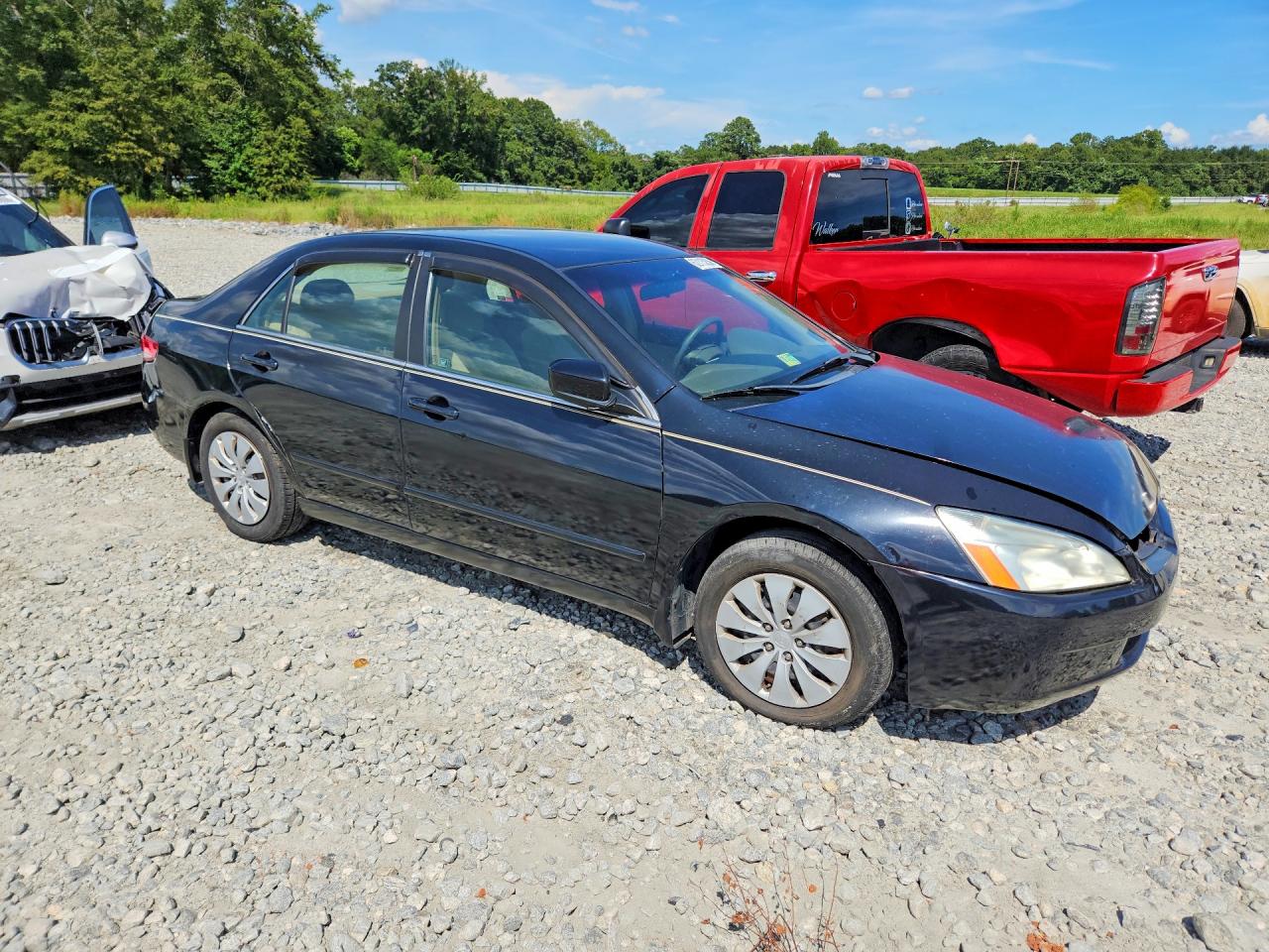 2003 Honda Accord Lx Black vin: 1HGCM66353A081356