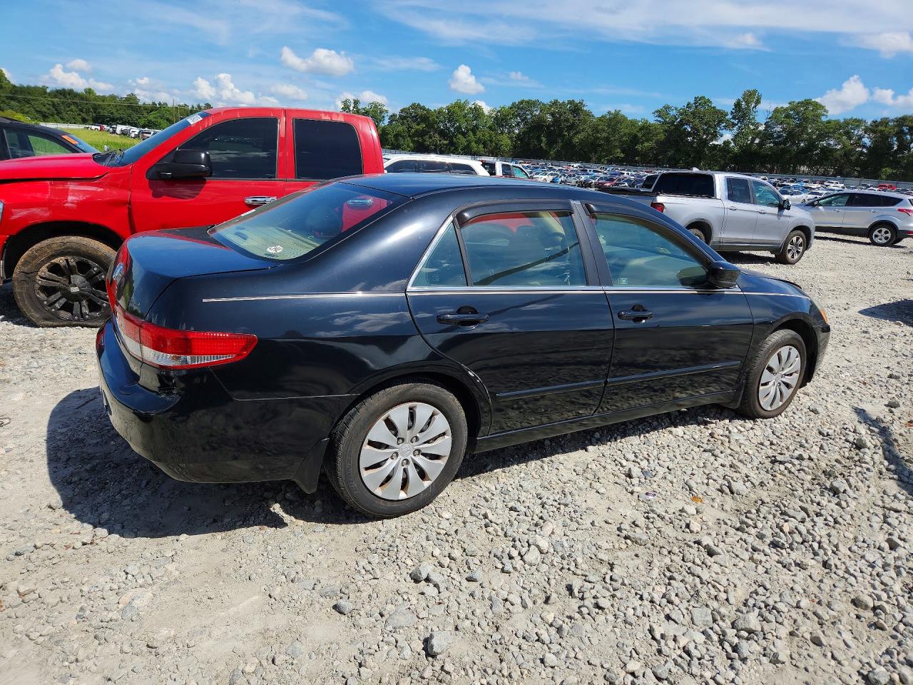 2003 Honda Accord Lx Black vin: 1HGCM66353A081356