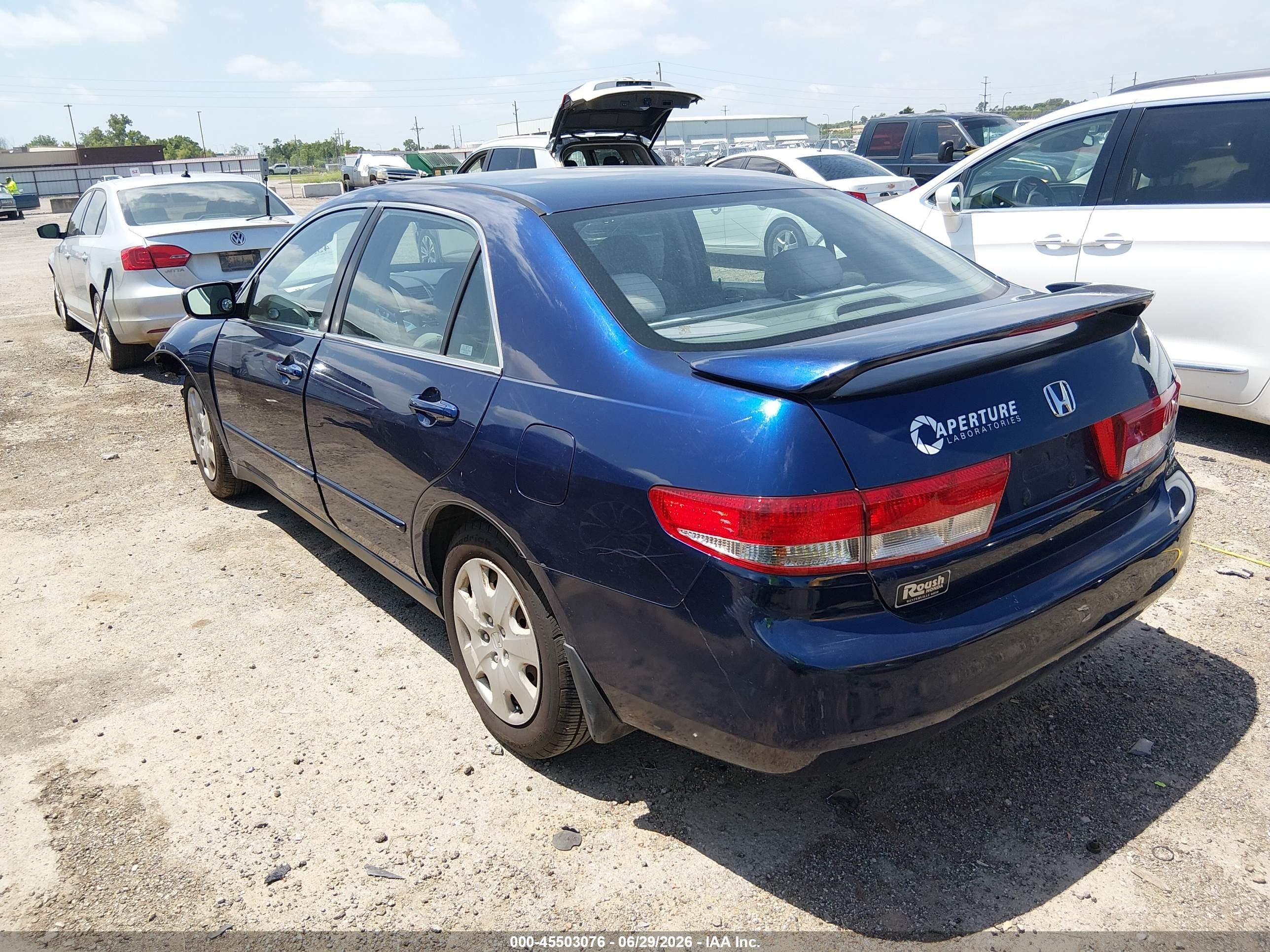 2004 Honda Accord 3.0 Lx Blue vin: 1HGCM66354A010322