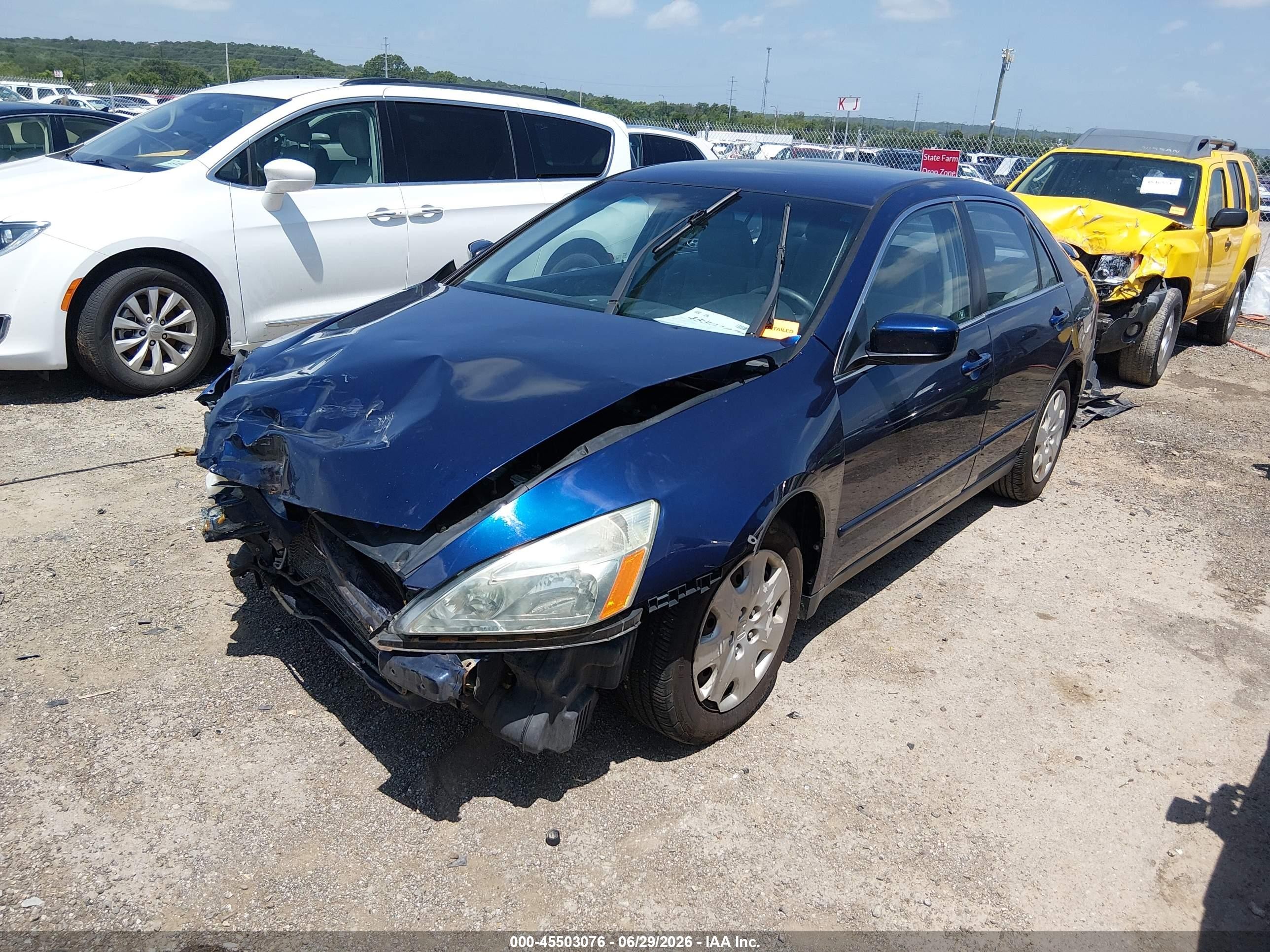 2004 Honda Accord 3.0 Lx Blue vin: 1HGCM66354A010322