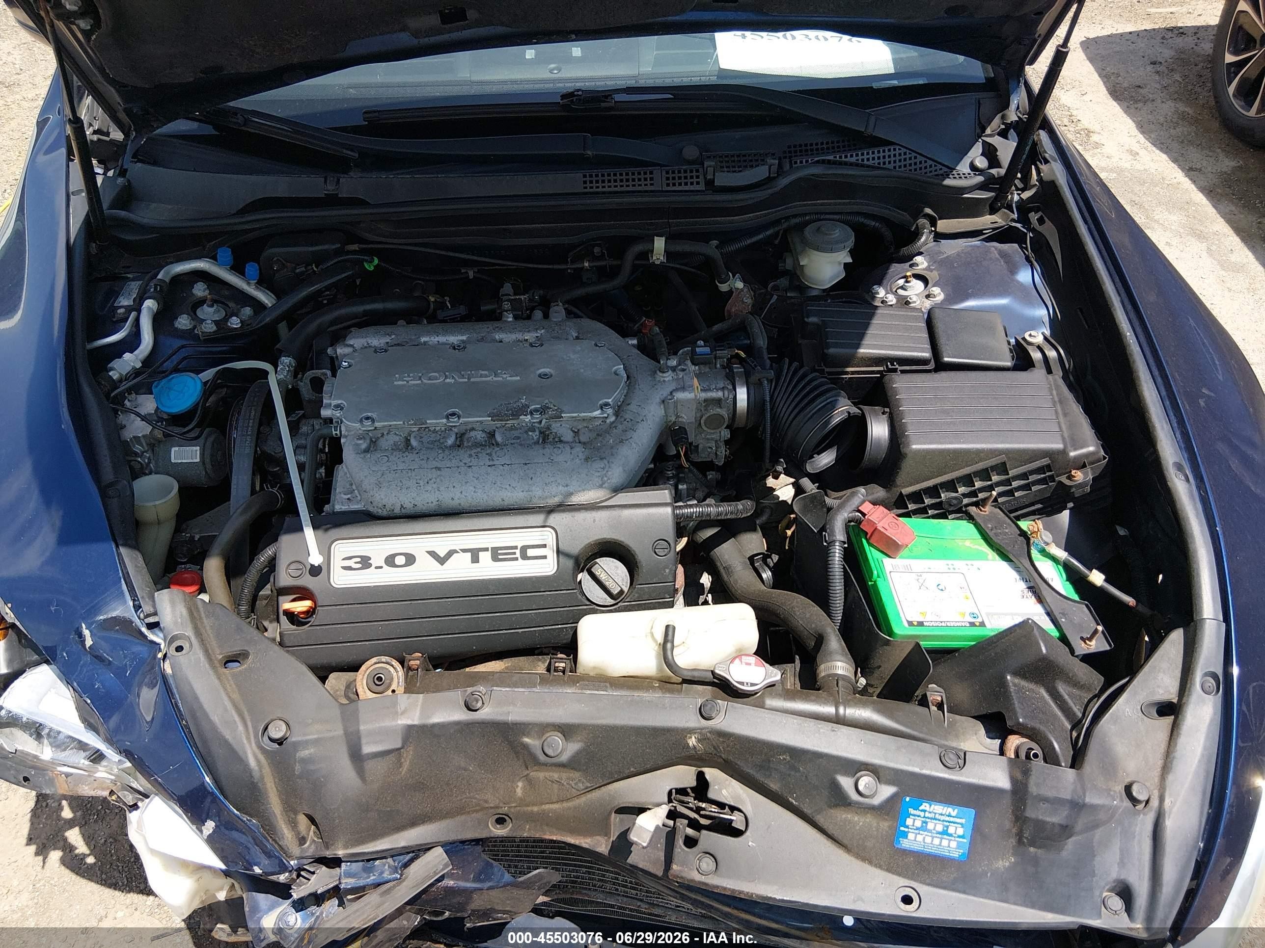 2004 Honda Accord 3.0 Lx Blue vin: 1HGCM66354A010322