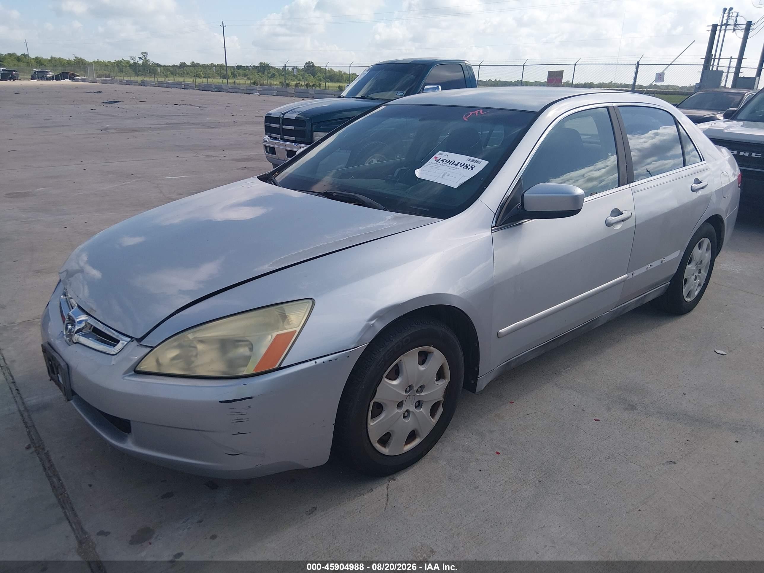 2004 Honda Accord 3.0 Lx Silver vin: 1HGCM66354A015343