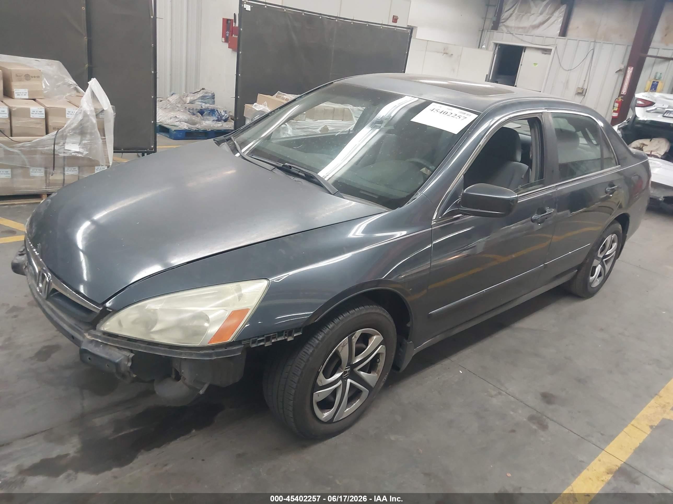 2006 Honda Accord 3.0 Lx Gray vin: 1HGCM66356A001686
