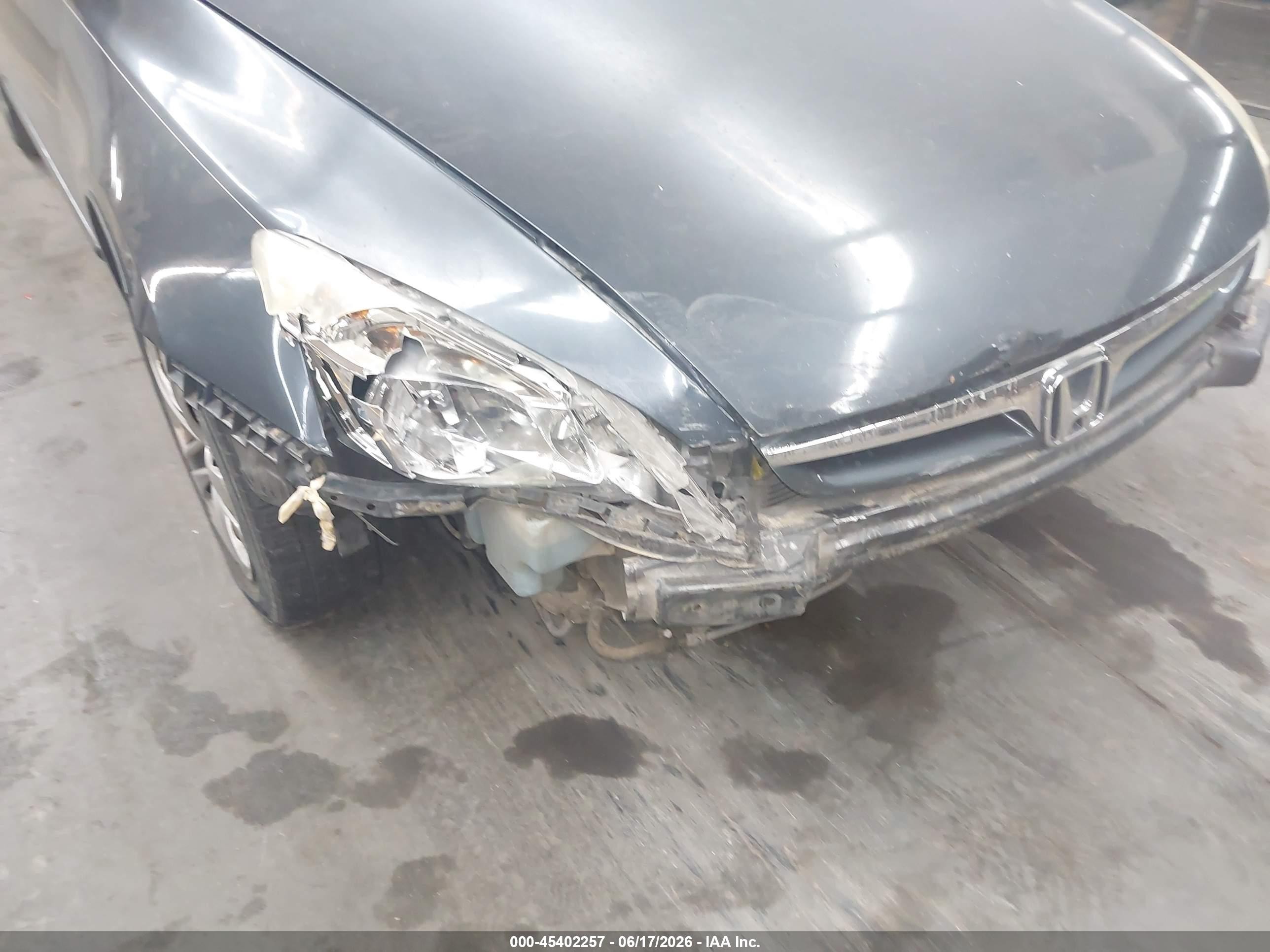 2006 Honda Accord 3.0 Lx Gray vin: 1HGCM66356A001686
