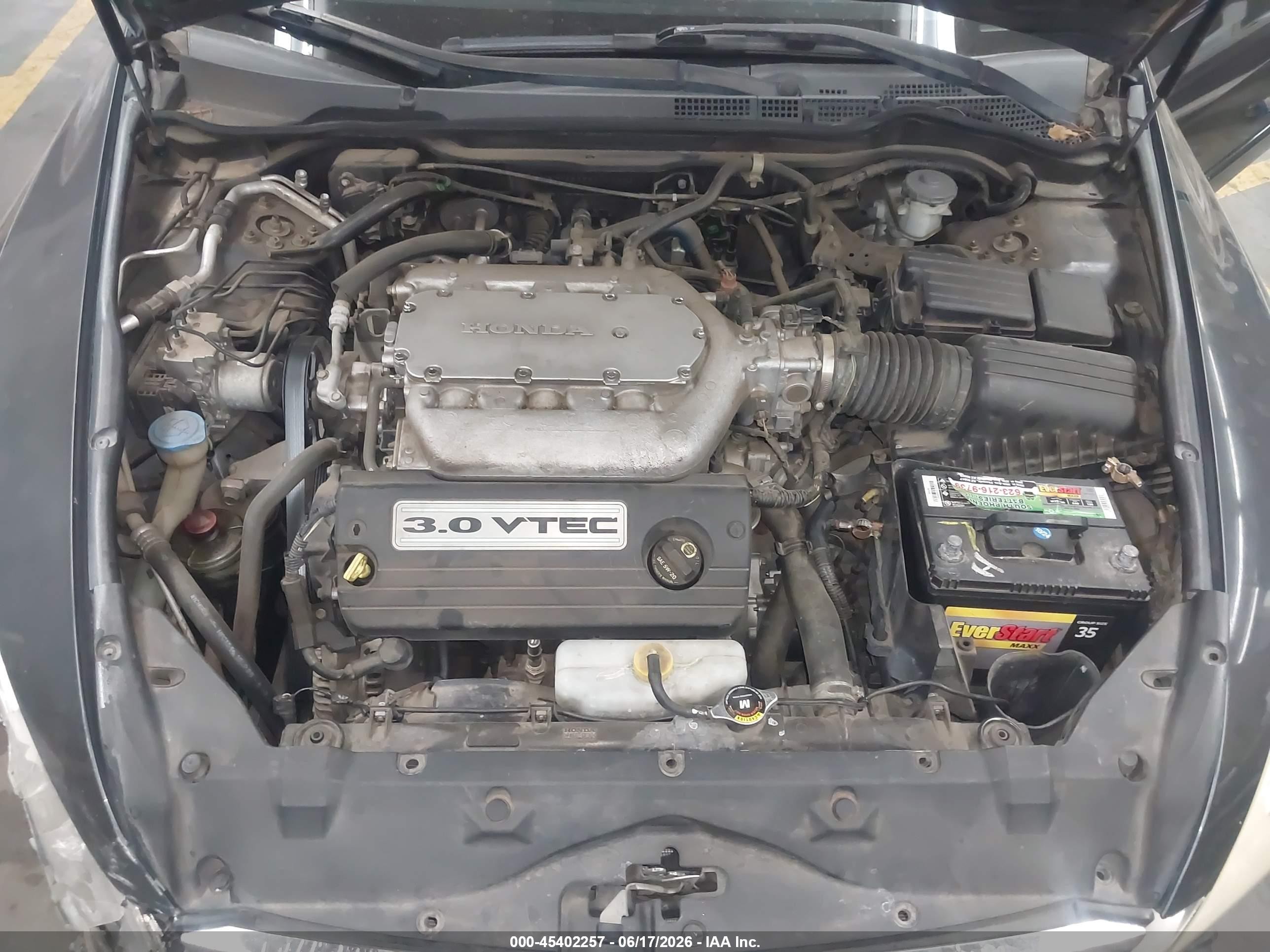 2006 Honda Accord 3.0 Lx Gray vin: 1HGCM66356A001686