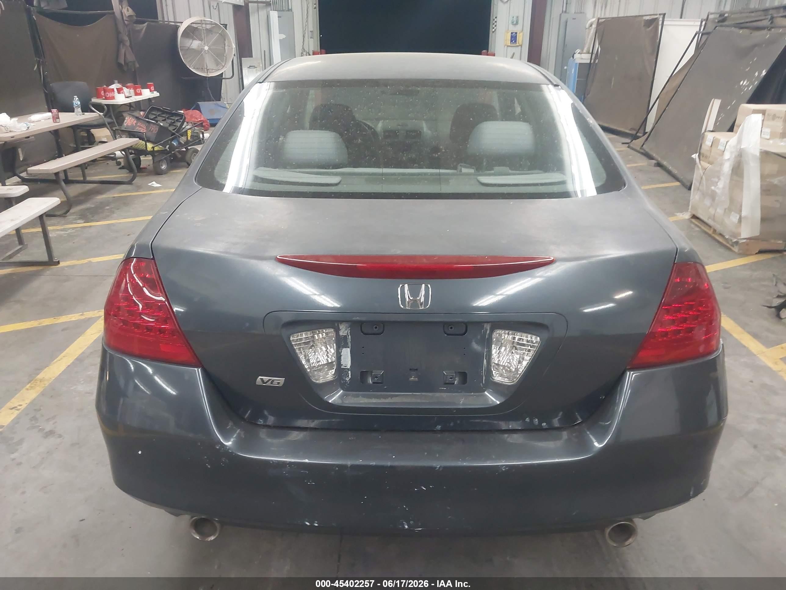 2006 Honda Accord 3.0 Lx Gray vin: 1HGCM66356A001686