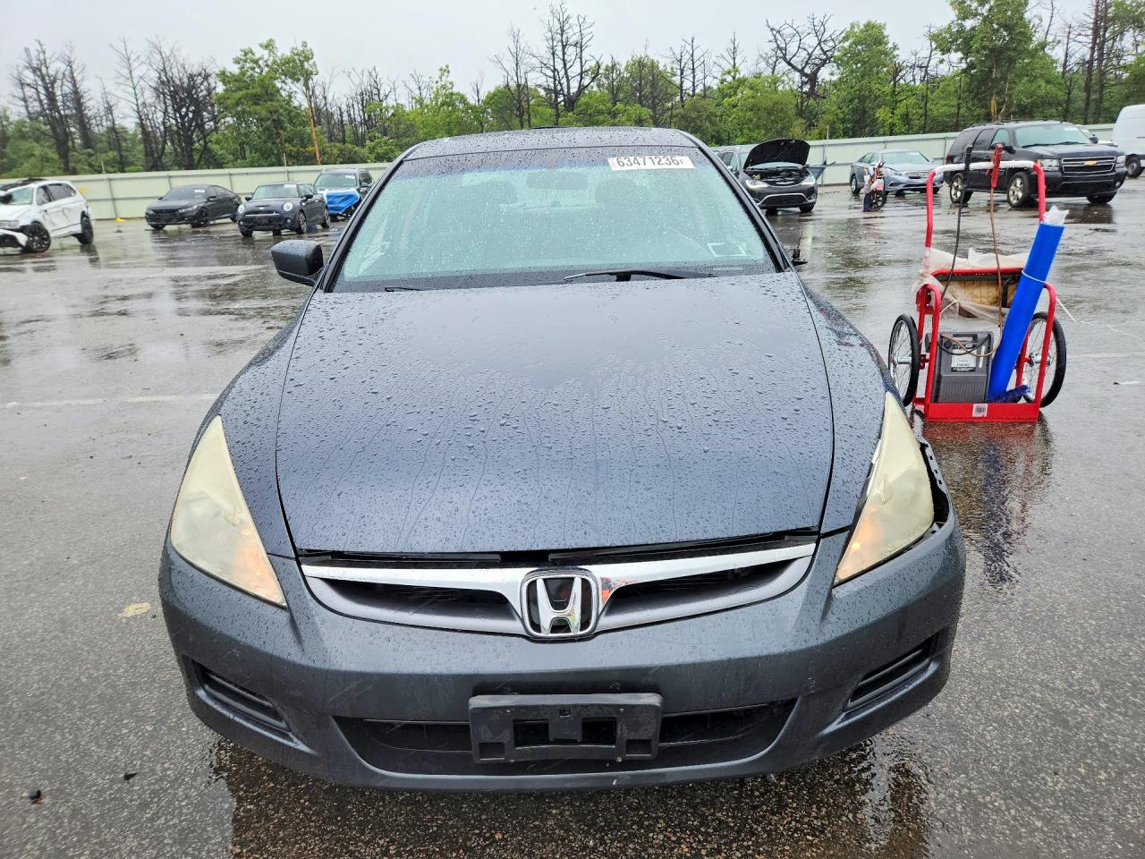 2006 Honda Accord Lx Gray vin: 1HGCM66356A012557