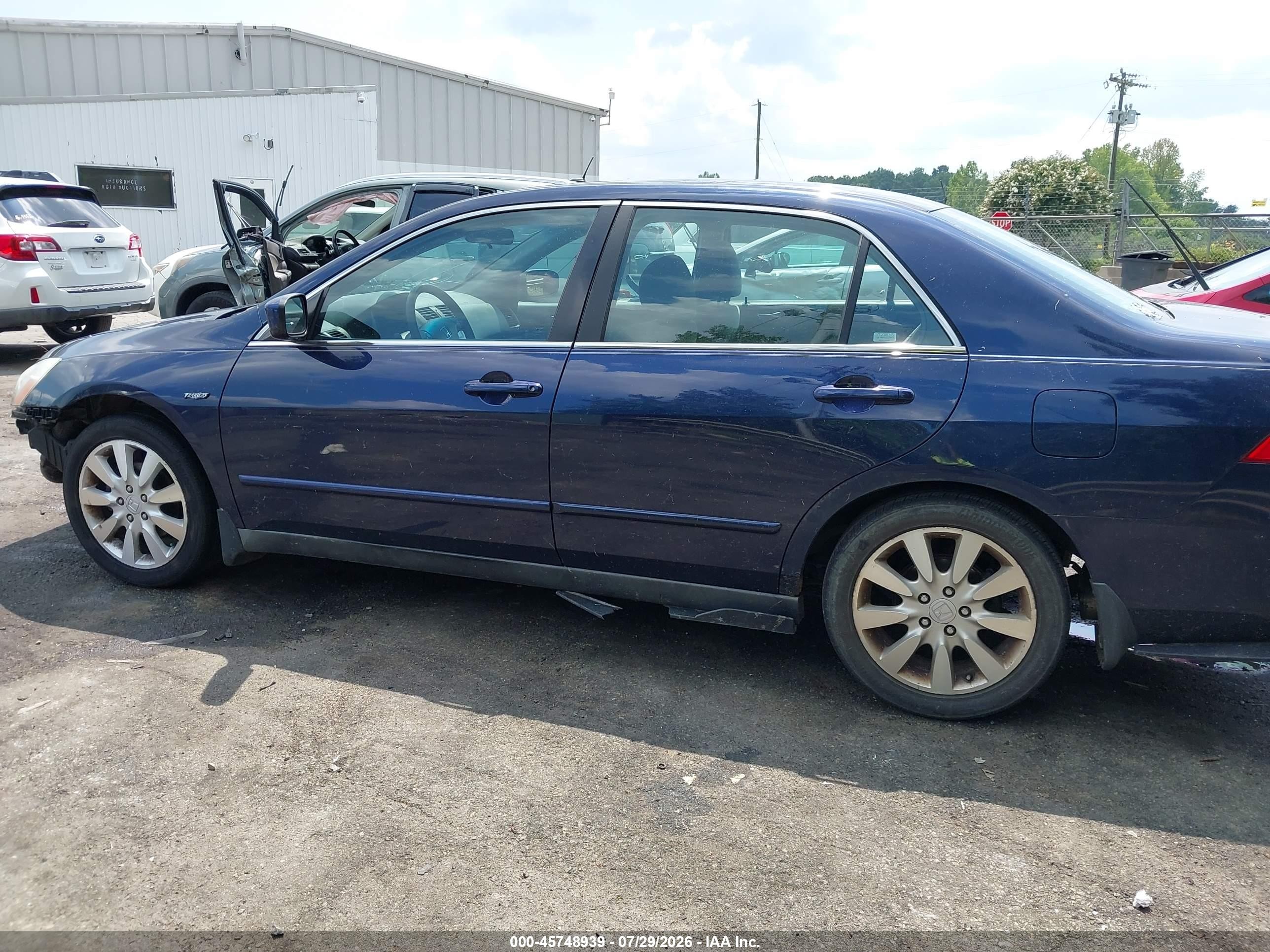 2006 Honda Accord 3.0 Lx Синий vin: 1HGCM66356A029455