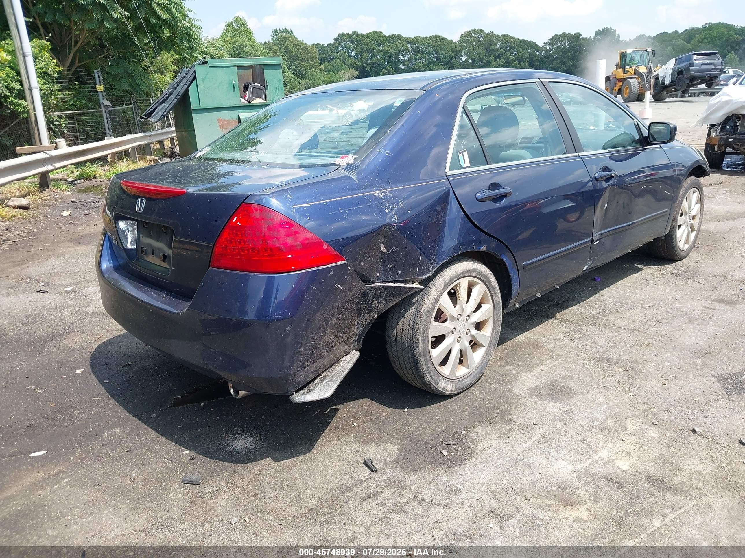 2006 Honda Accord 3.0 Lx Синий vin: 1HGCM66356A029455