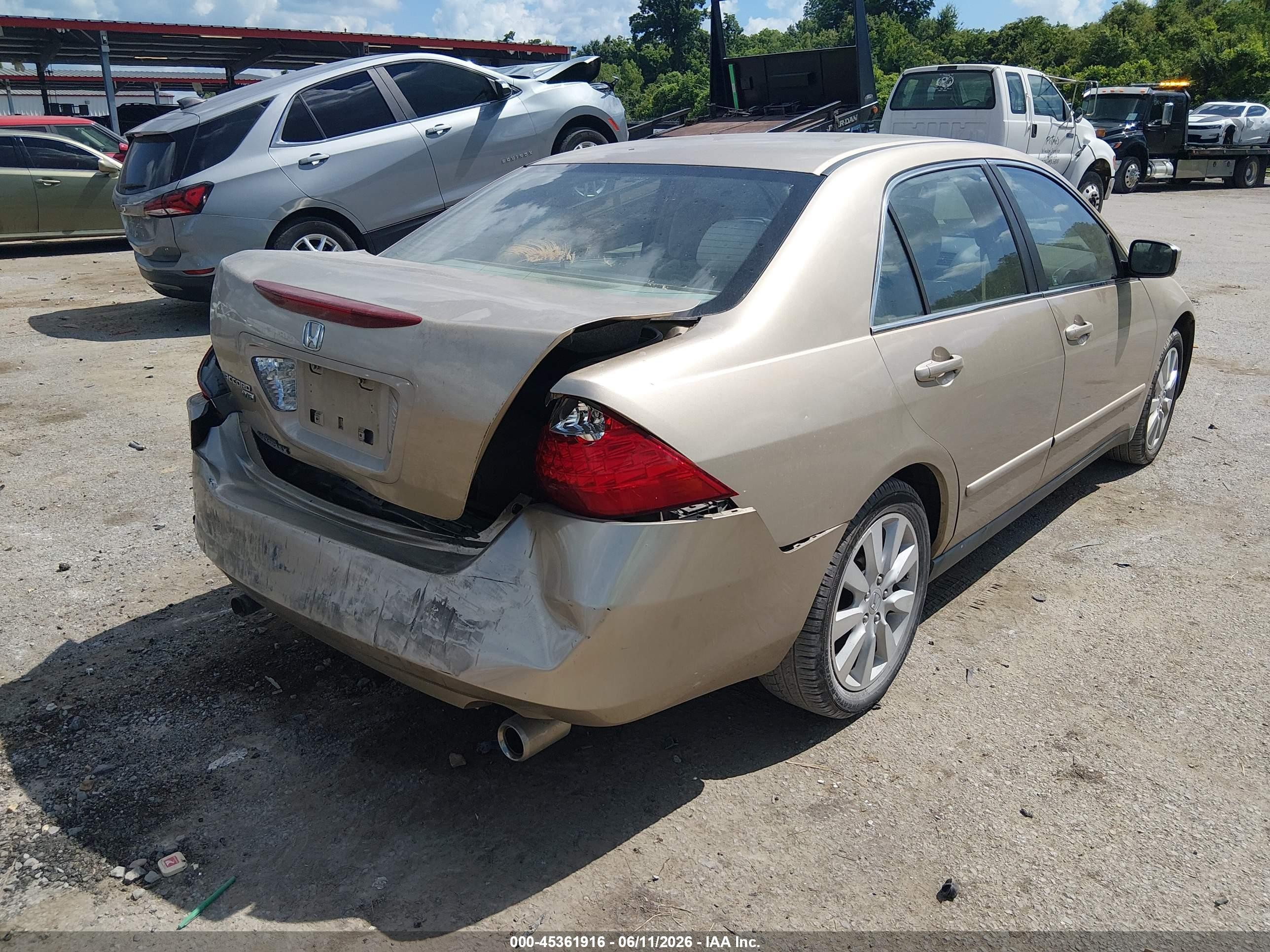 2006 Honda Accord 3.0 Lx Champagne vin: 1HGCM66356A033411