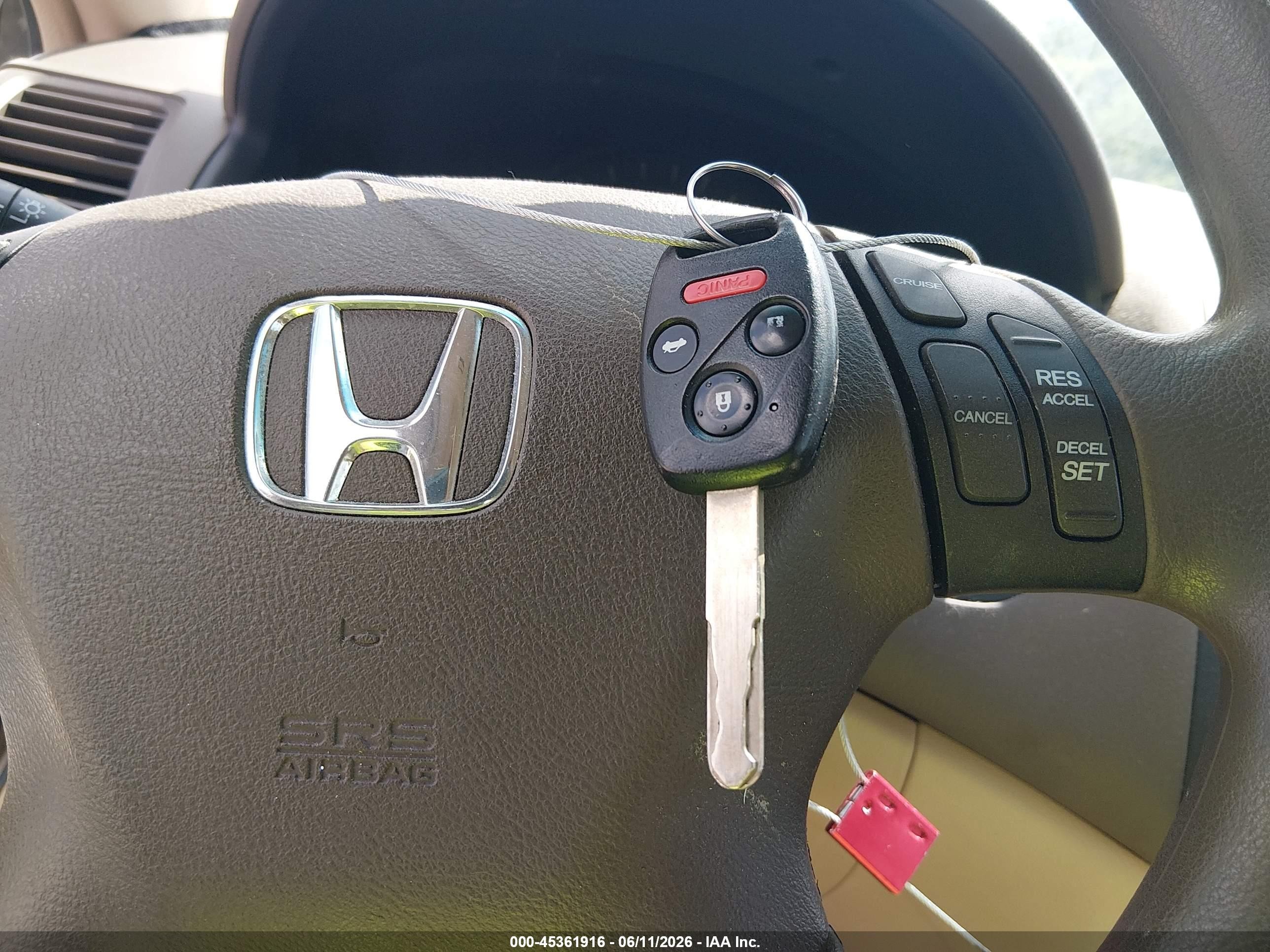 2006 Honda Accord 3.0 Lx Champagne vin: 1HGCM66356A033411
