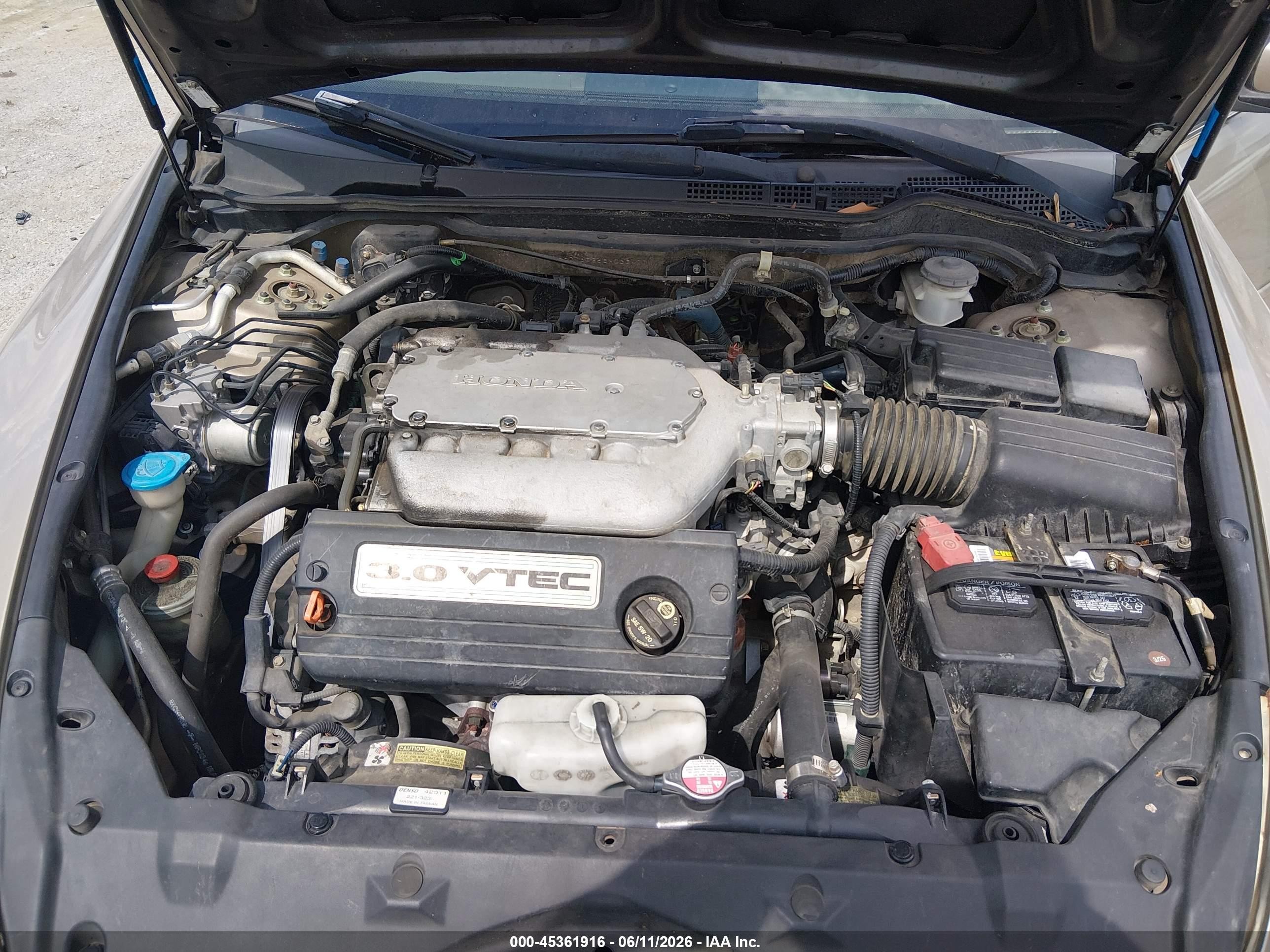 2006 Honda Accord 3.0 Lx Champagne vin: 1HGCM66356A033411
