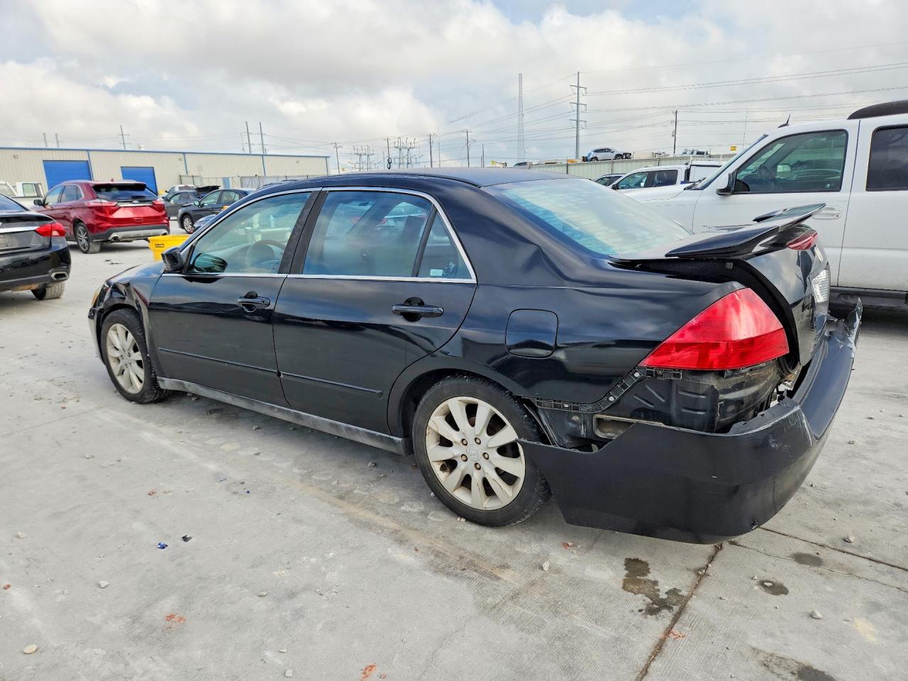 2006 Honda Accord Lx Black vin: 1HGCM66356A048507