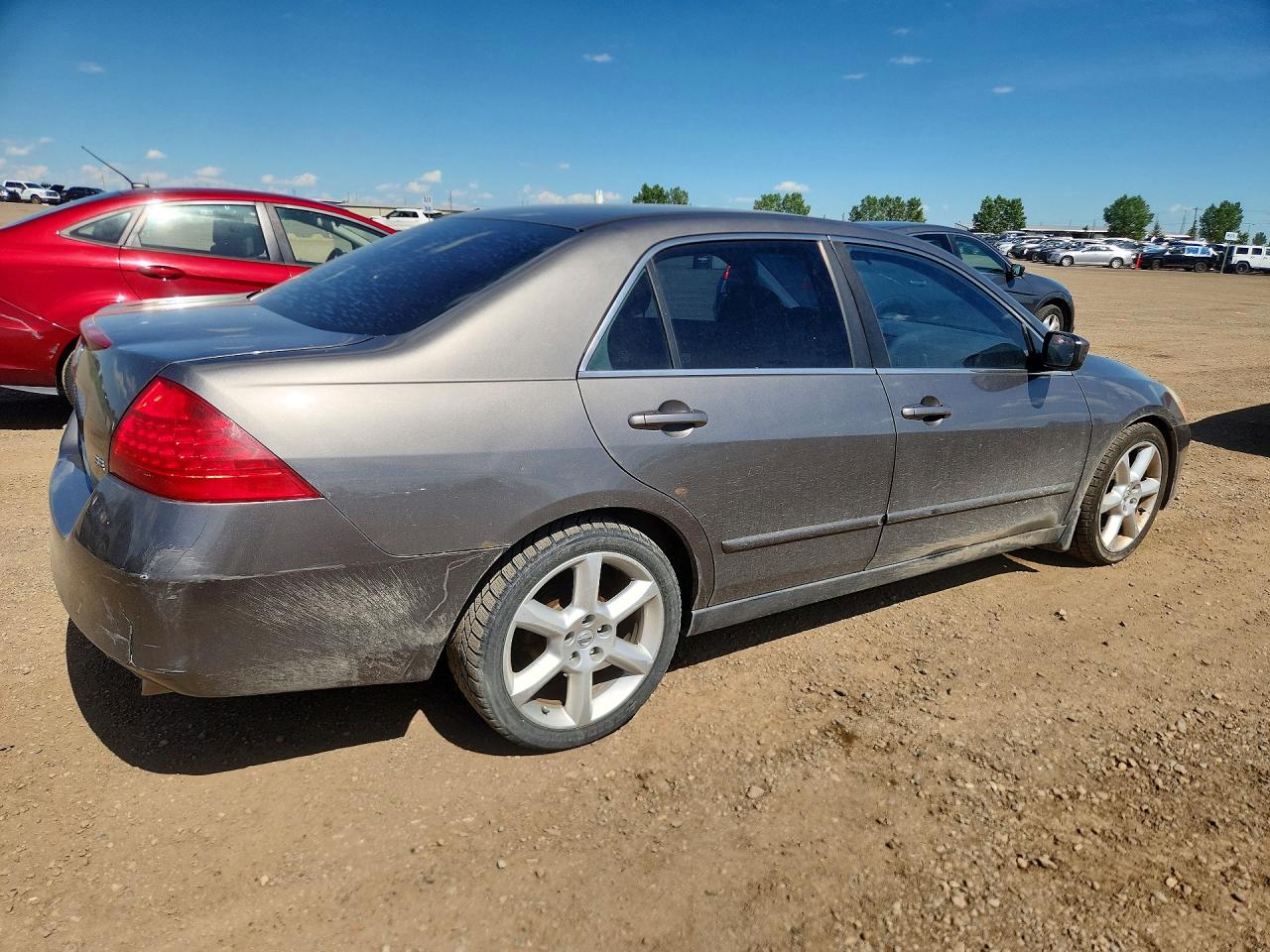 2006 Honda Accord Lx Gray vin: 1HGCM66356A801341