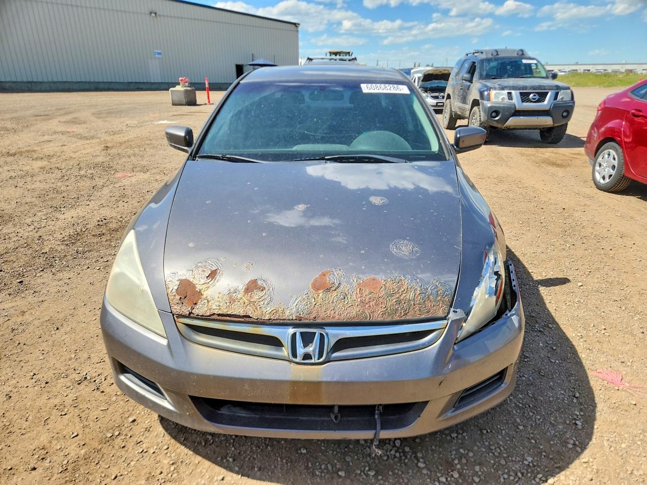 2006 Honda Accord Lx Gray vin: 1HGCM66356A801341