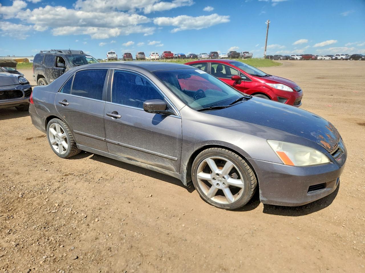 2006 Honda Accord Lx Gray vin: 1HGCM66356A801341