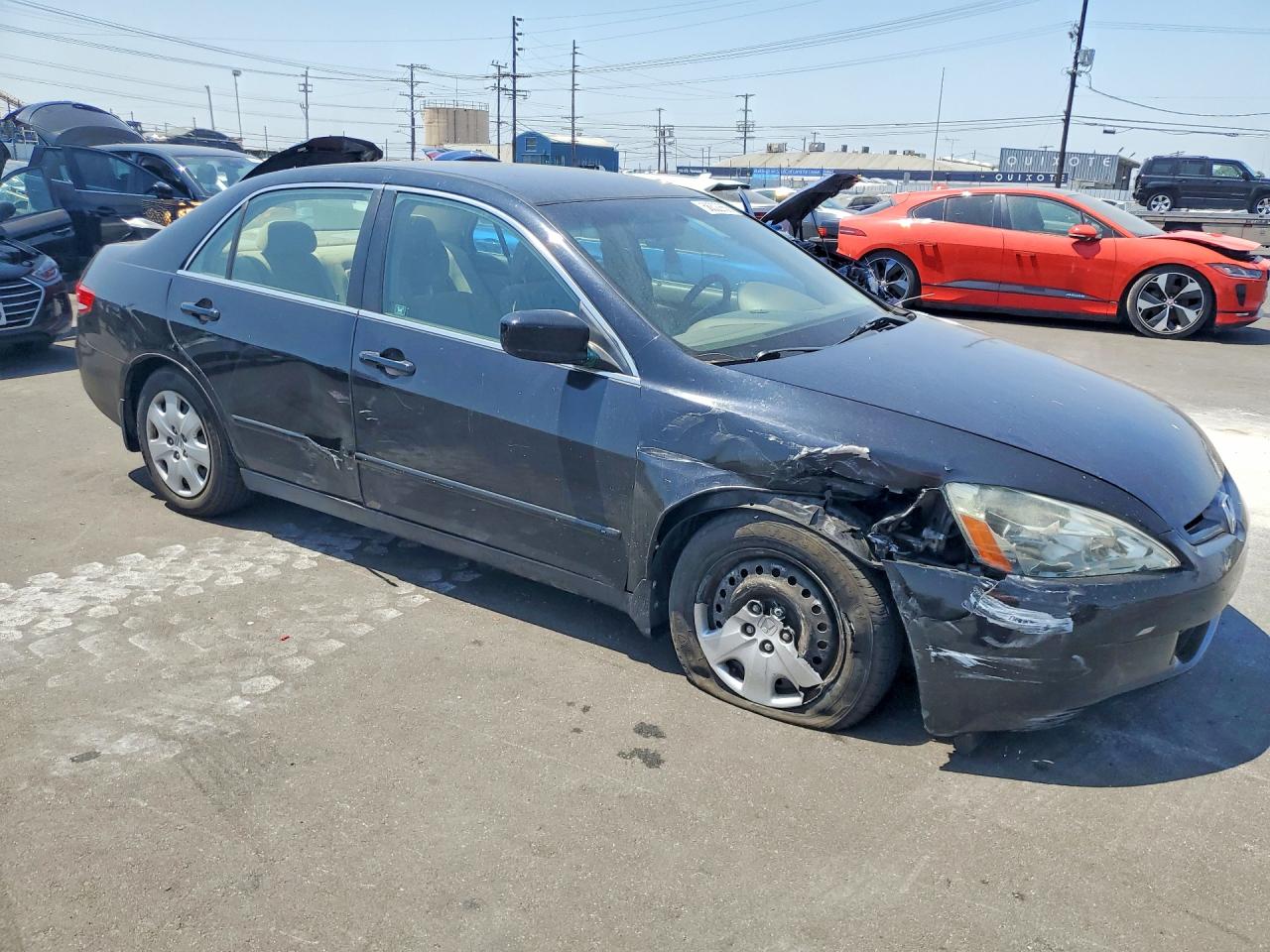 2004 Honda Accord Lx Black vin: 1HGCM66364A090987