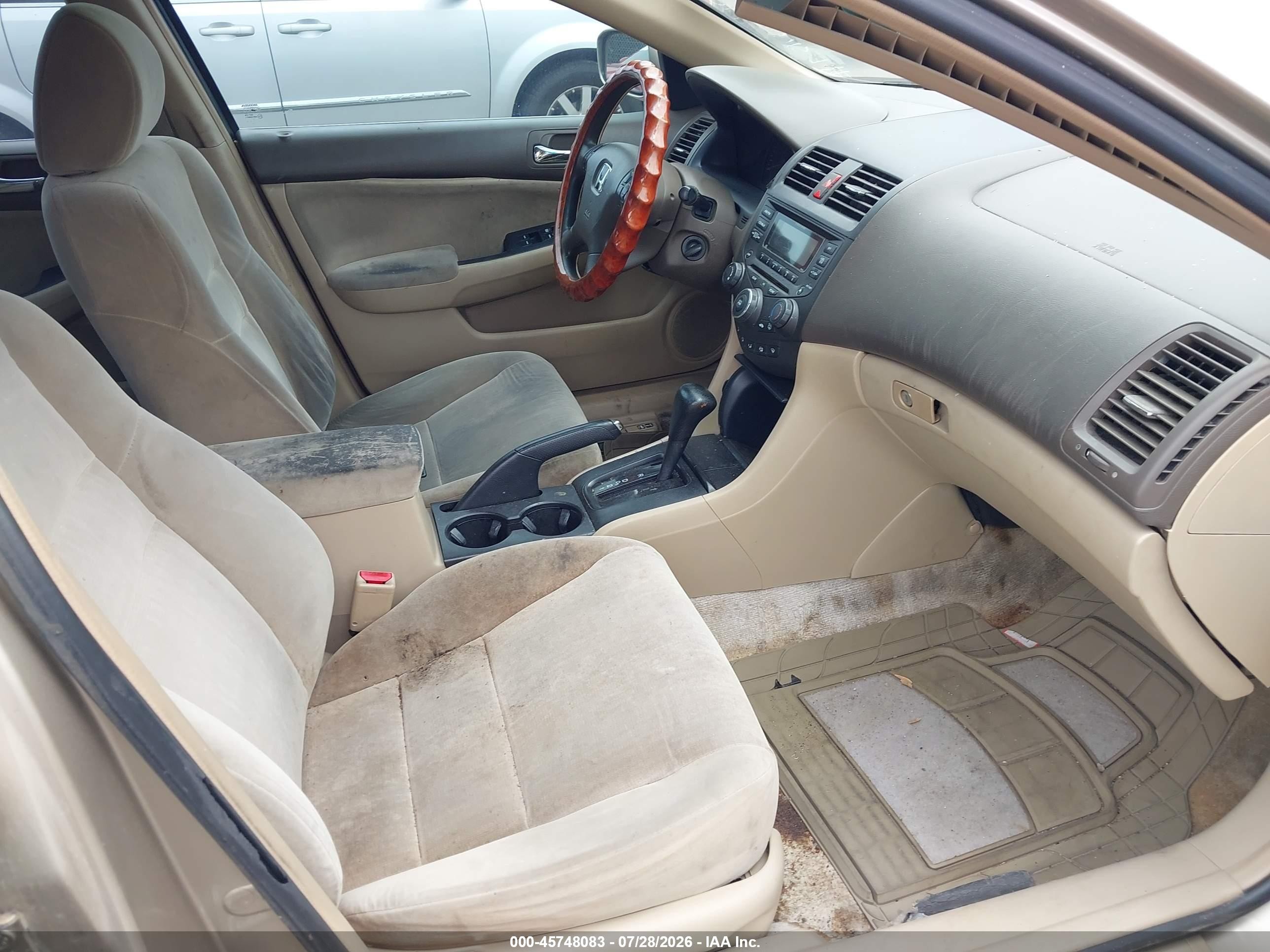 2003 Honda Accord 3.0 Lx Cream vin: 1HGCM66373A031056