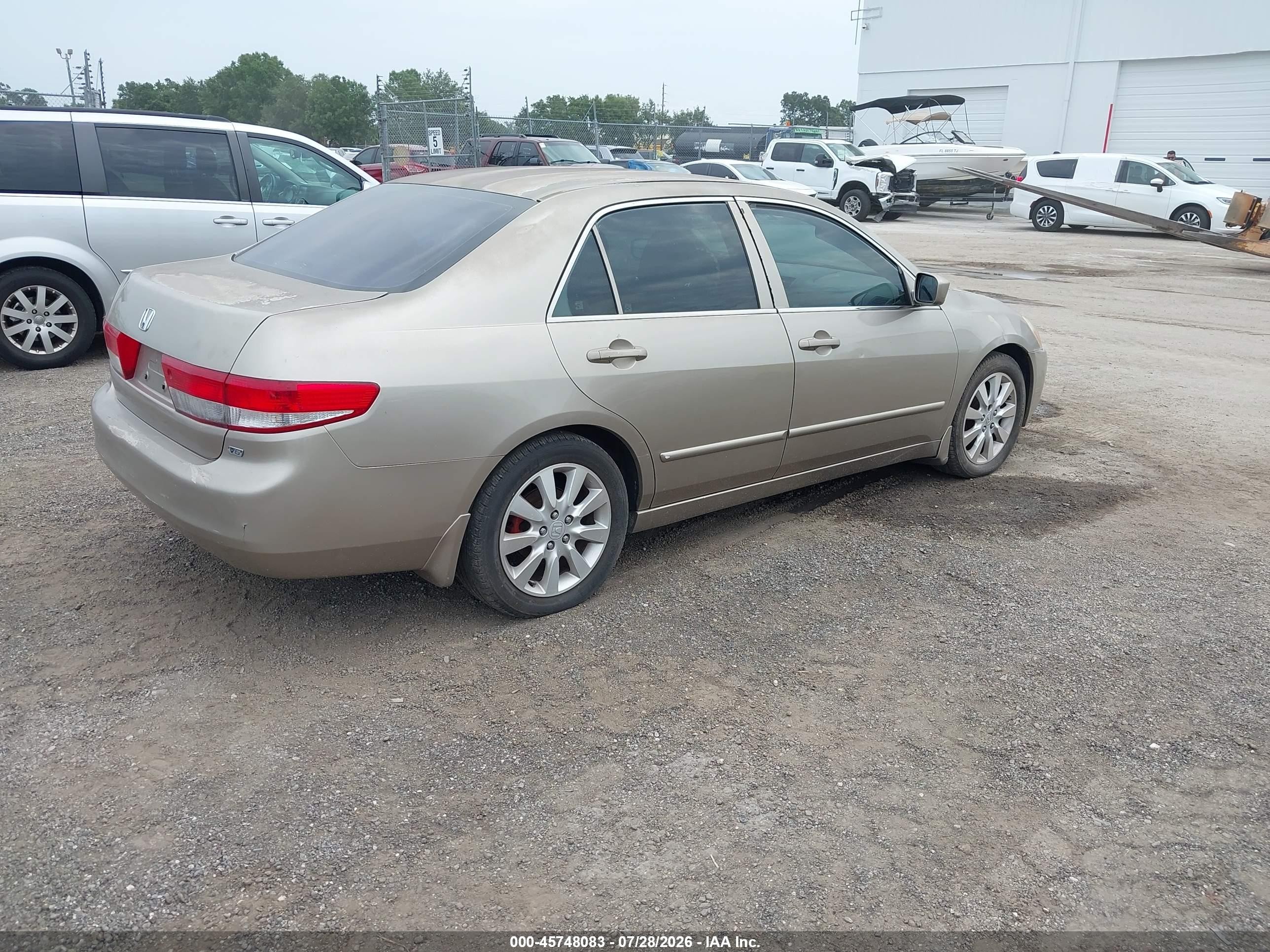 2003 Honda Accord 3.0 Lx Cream vin: 1HGCM66373A031056