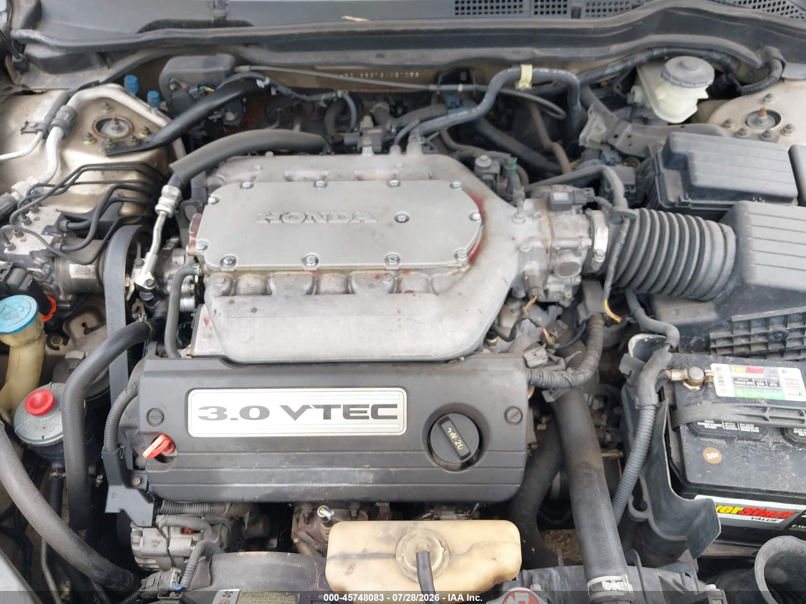 2003 Honda Accord 3.0 Lx Cream vin: 1HGCM66373A031056