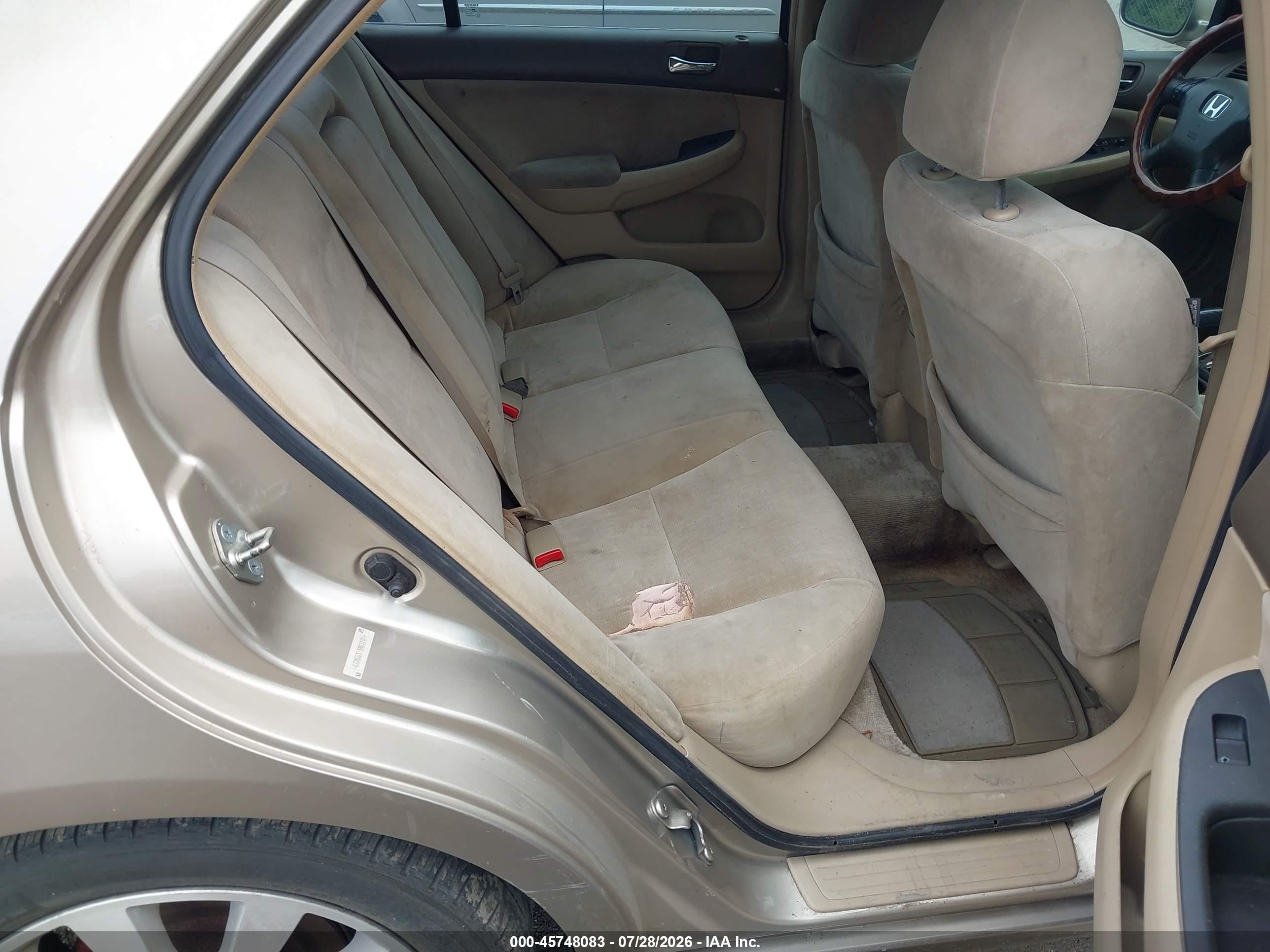 2003 Honda Accord 3.0 Lx Cream vin: 1HGCM66373A031056