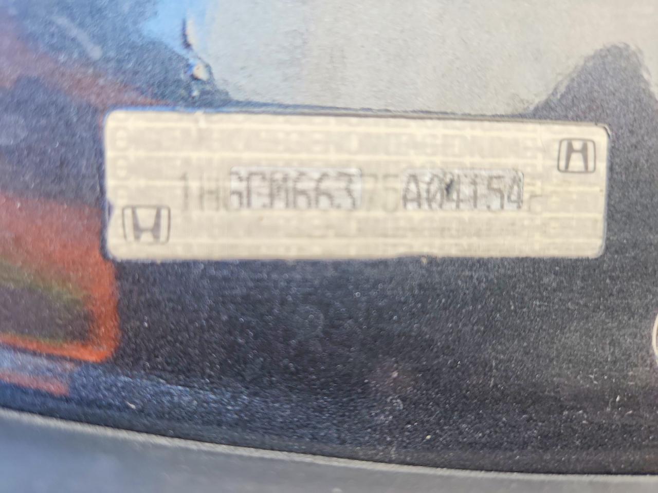 2005 Honda Accord Lx Black vin: 1HGCM66375A041542