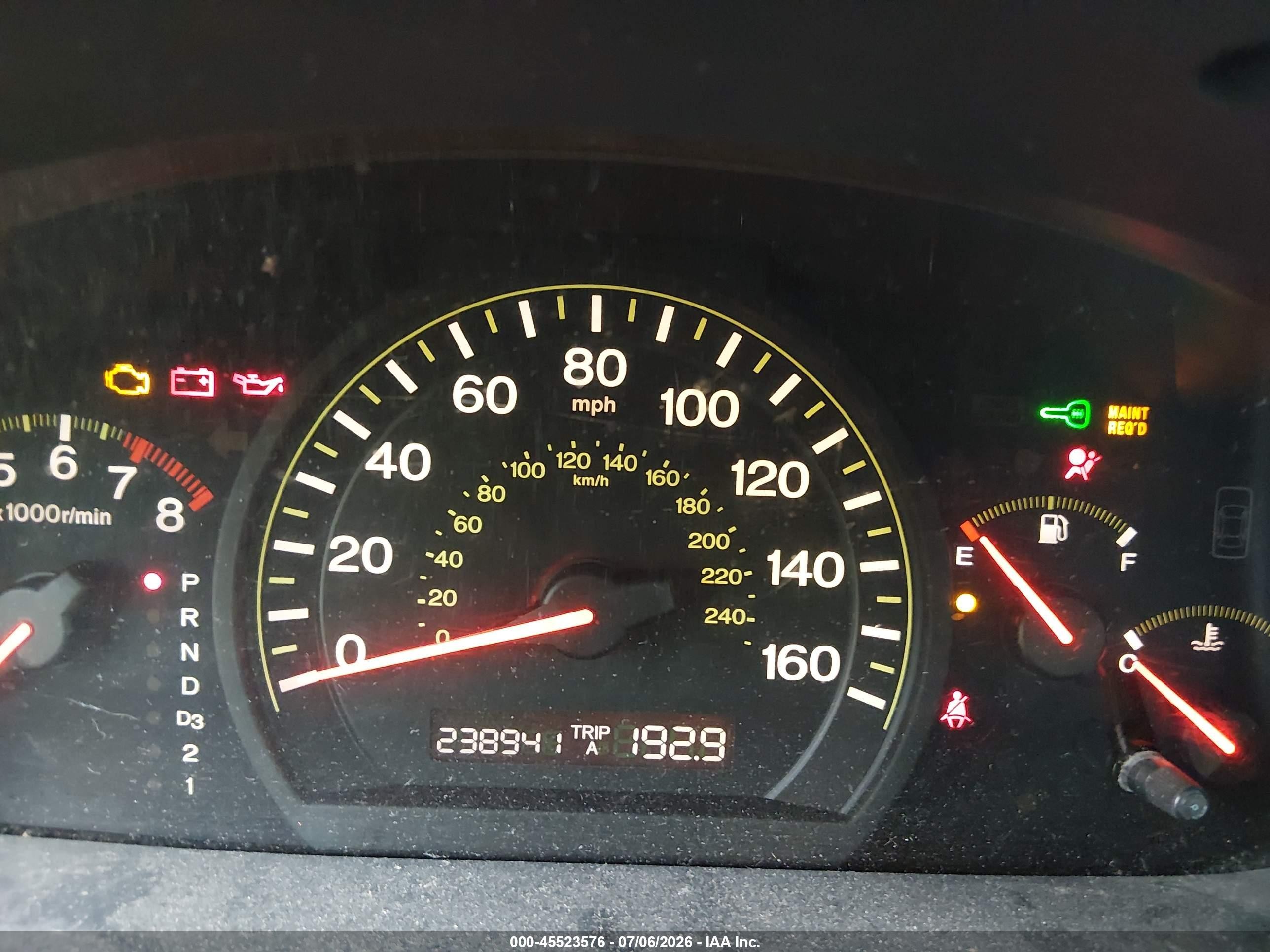 2005 Honda Accord 3.0 Lx Blue vin: 1HGCM66385A055286