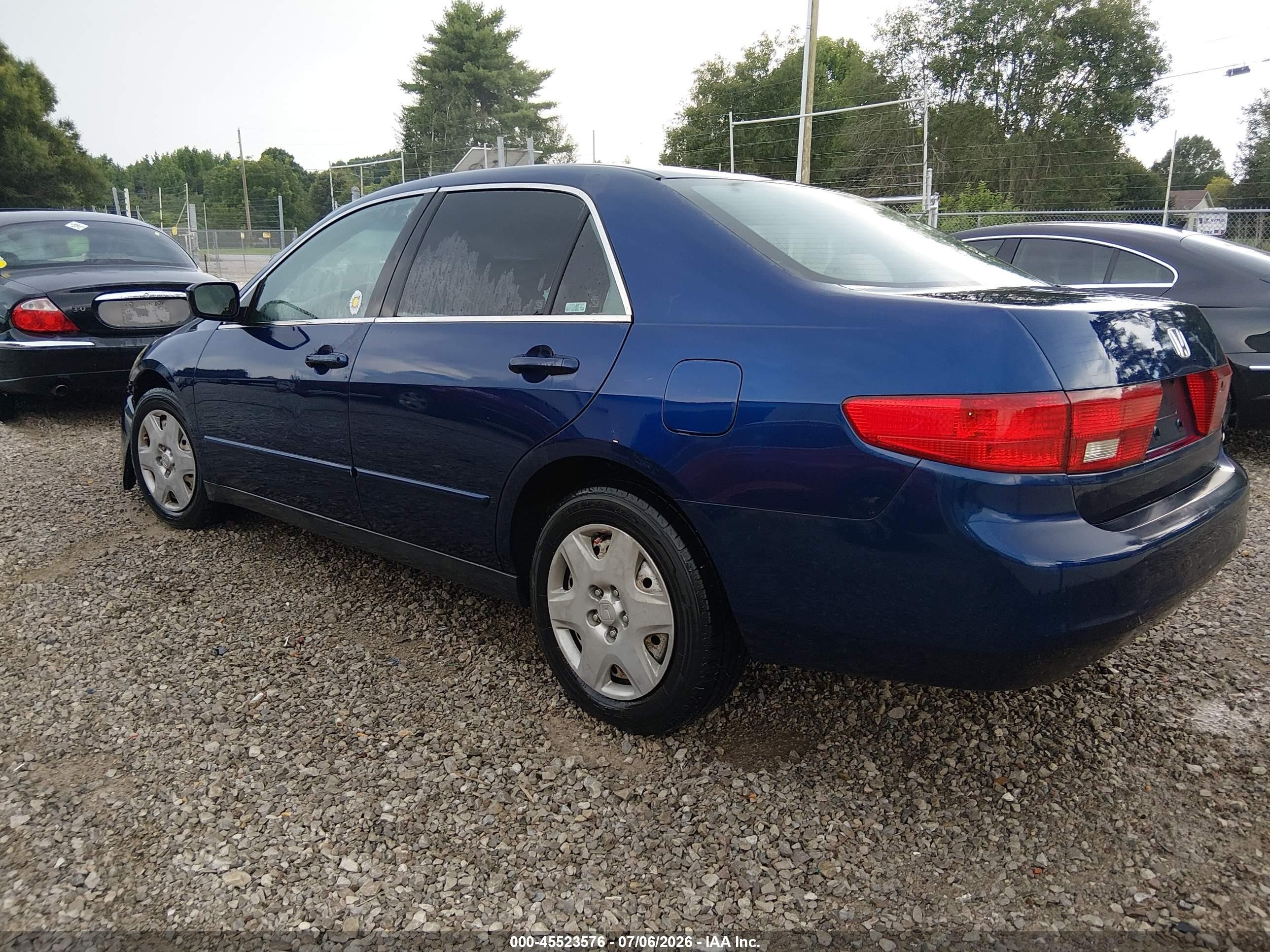 2005 Honda Accord 3.0 Lx Blue vin: 1HGCM66385A055286