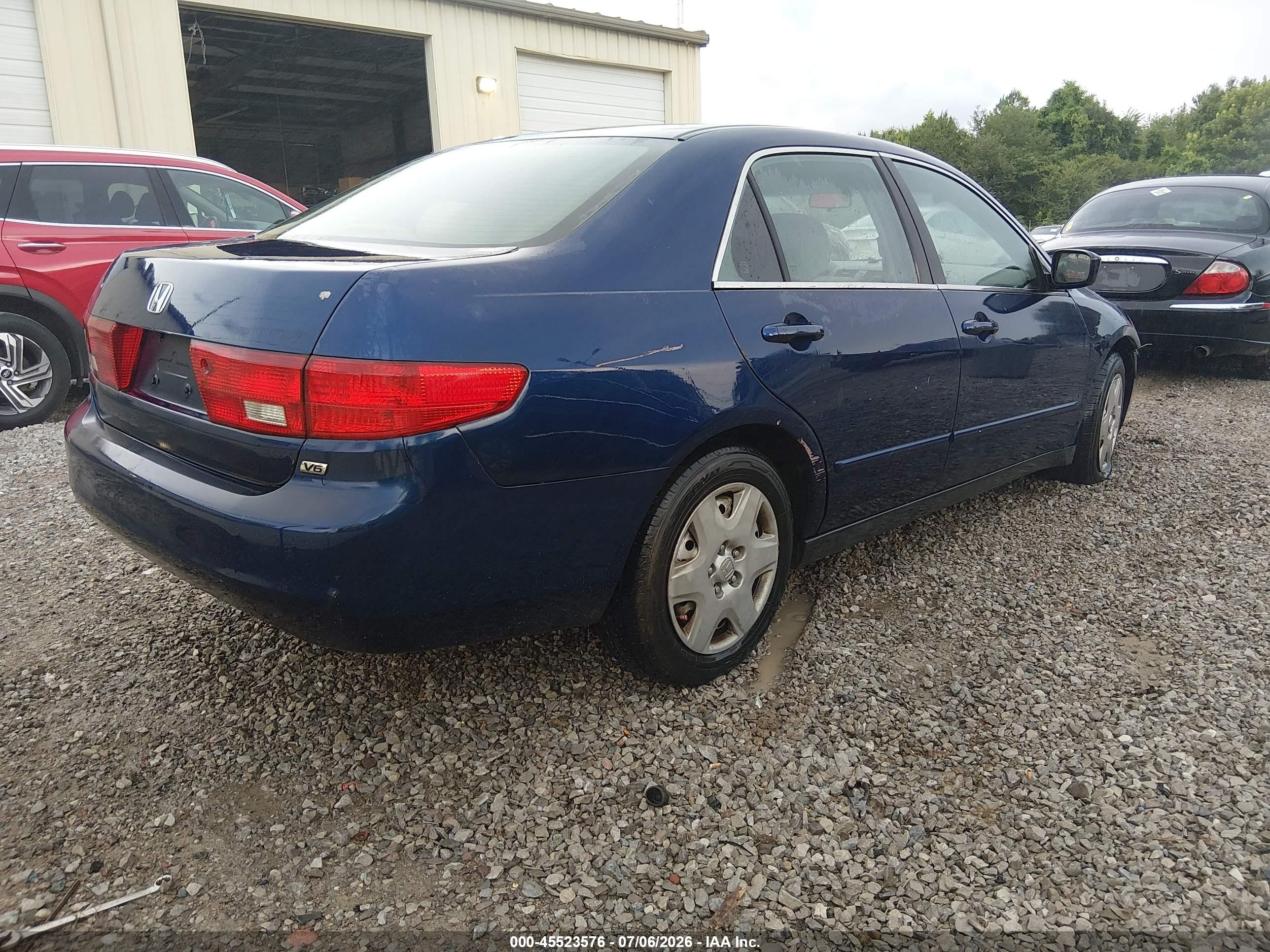 2005 Honda Accord 3.0 Lx Blue vin: 1HGCM66385A055286