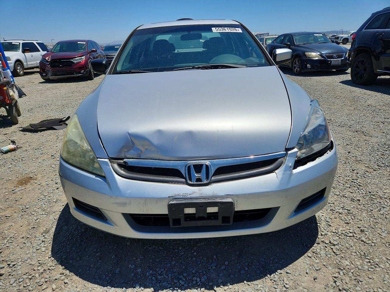 2007 Honda Accord Lx Silver vin: 1HGCM66387A016068