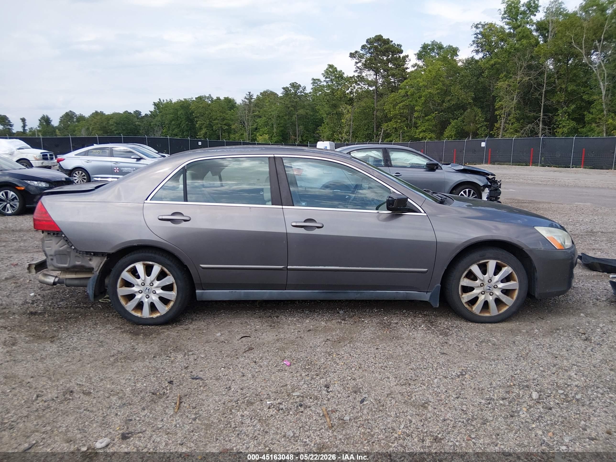2007 Honda Accord 3.0 Lx Dark Brown vin: 1HGCM66387A018595