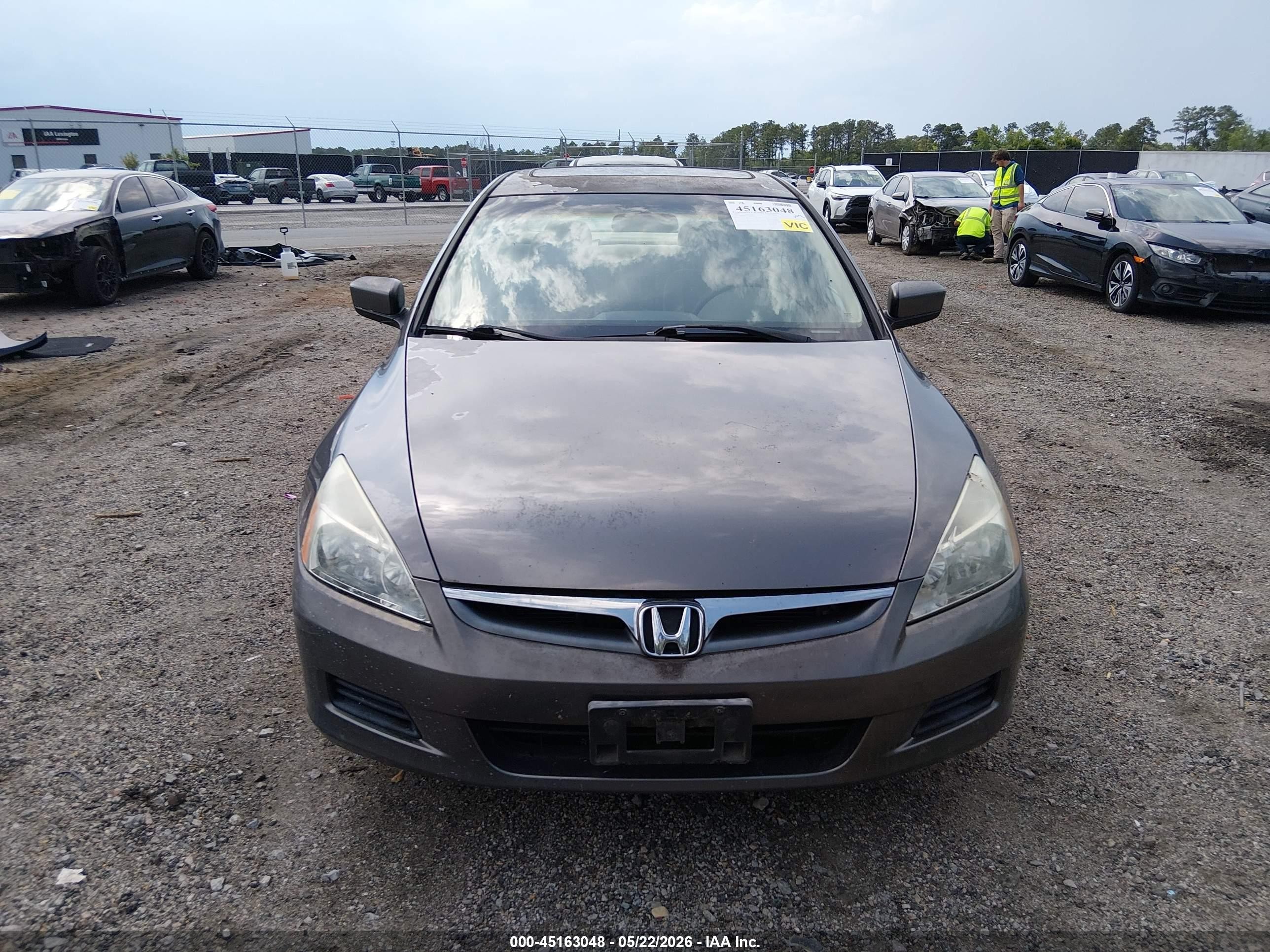 2007 Honda Accord 3.0 Lx Dark Brown vin: 1HGCM66387A018595