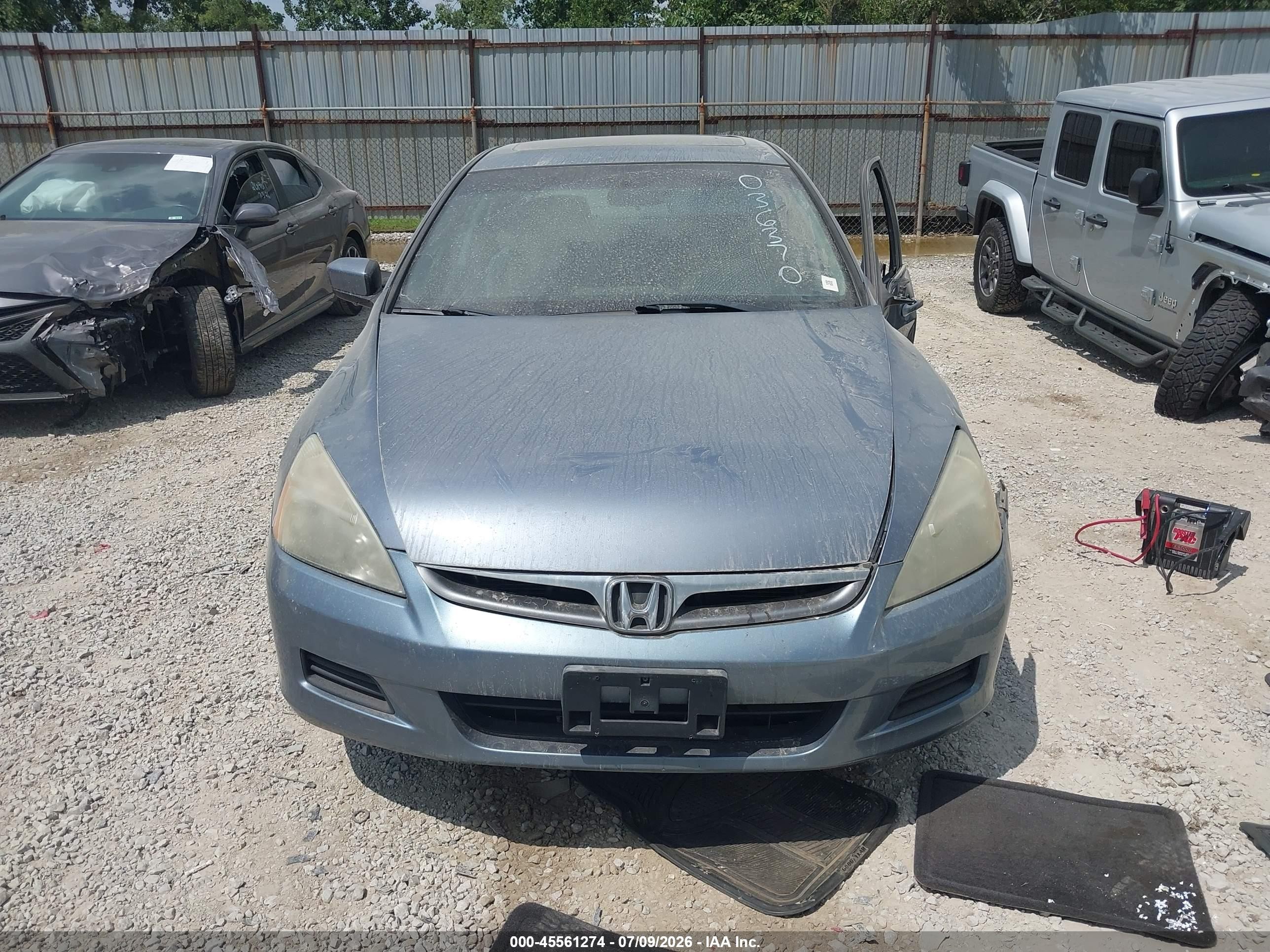 2007 Honda Accord 3.0 Lx Blue vin: 1HGCM66387A036370