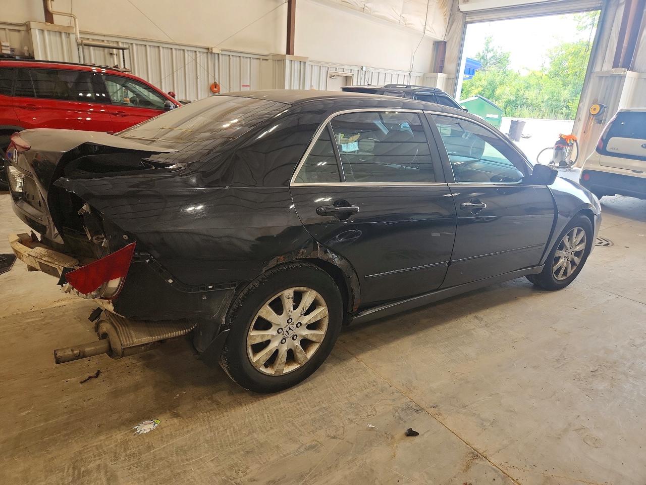 2007 Honda Accord Lx Black vin: 1HGCM66387A046249