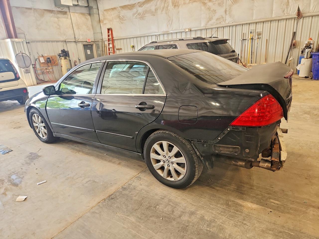 2007 Honda Accord Lx Black vin: 1HGCM66387A046249