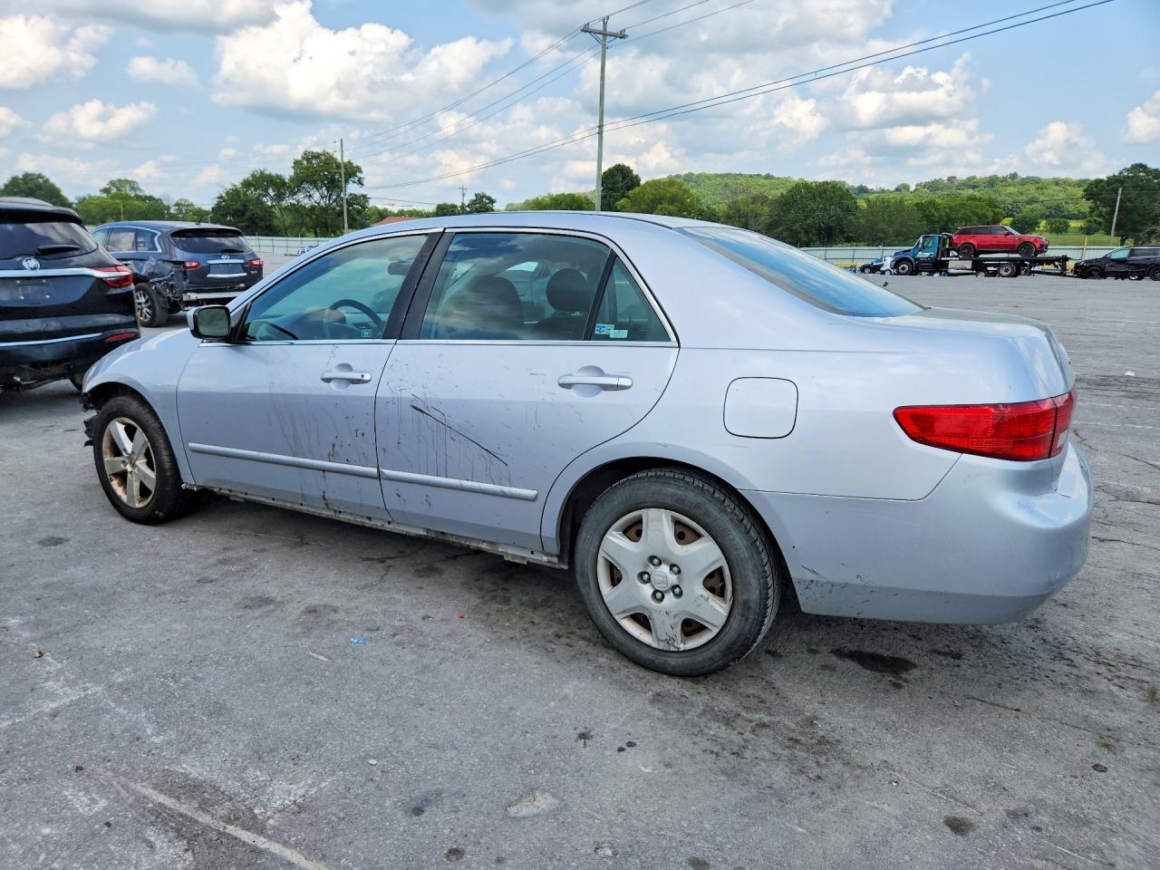 2005 Honda Accord Lx Silver vin: 1HGCM66395A008588
