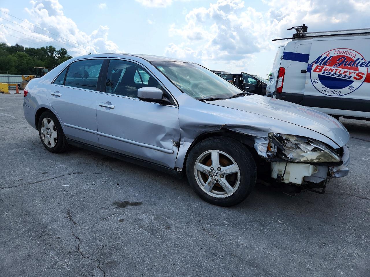 2005 Honda Accord Lx Silver vin: 1HGCM66395A008588
