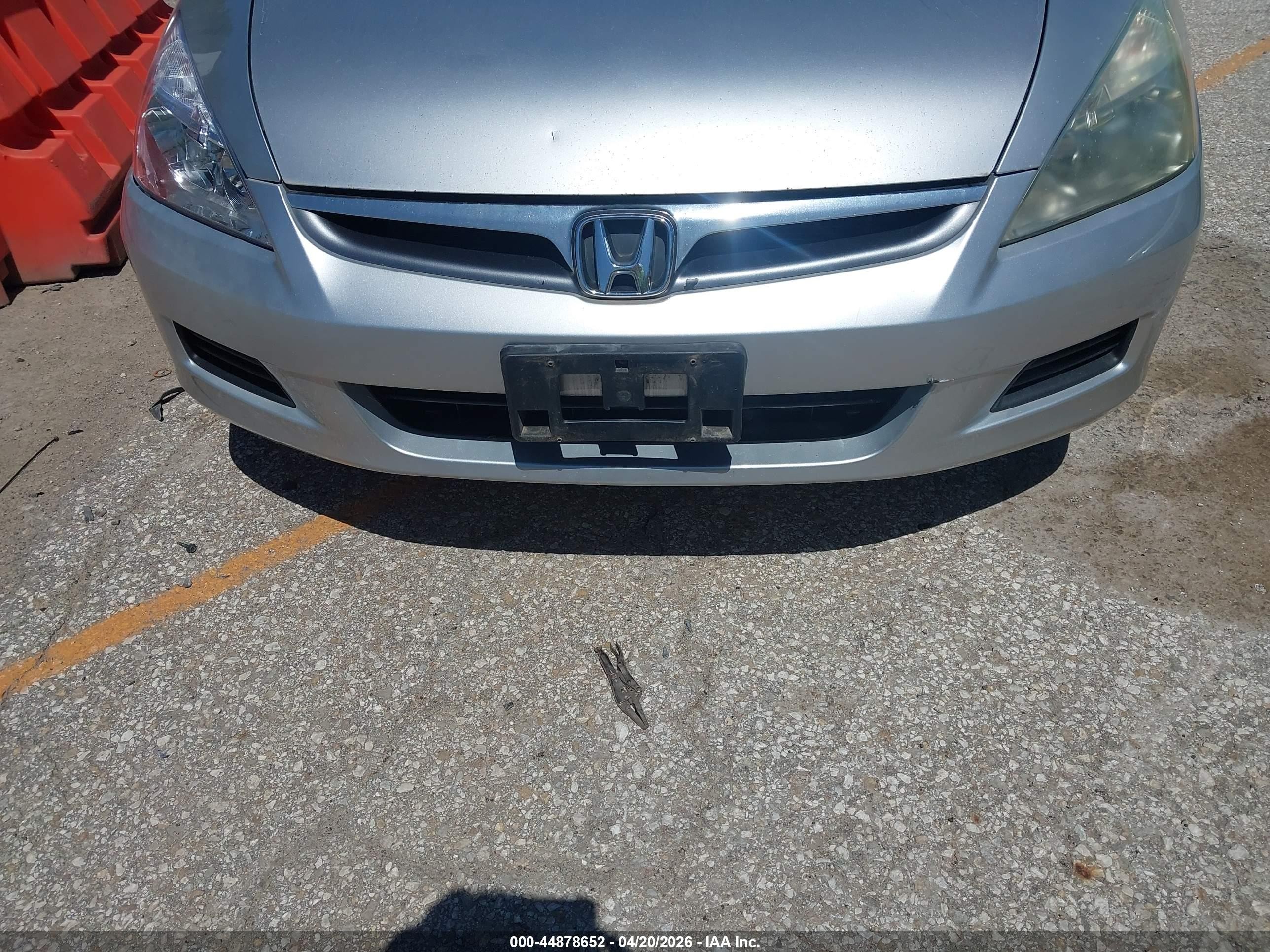 2007 Honda Accord 3.0 Lx Silver vin: 1HGCM663X7A014953
