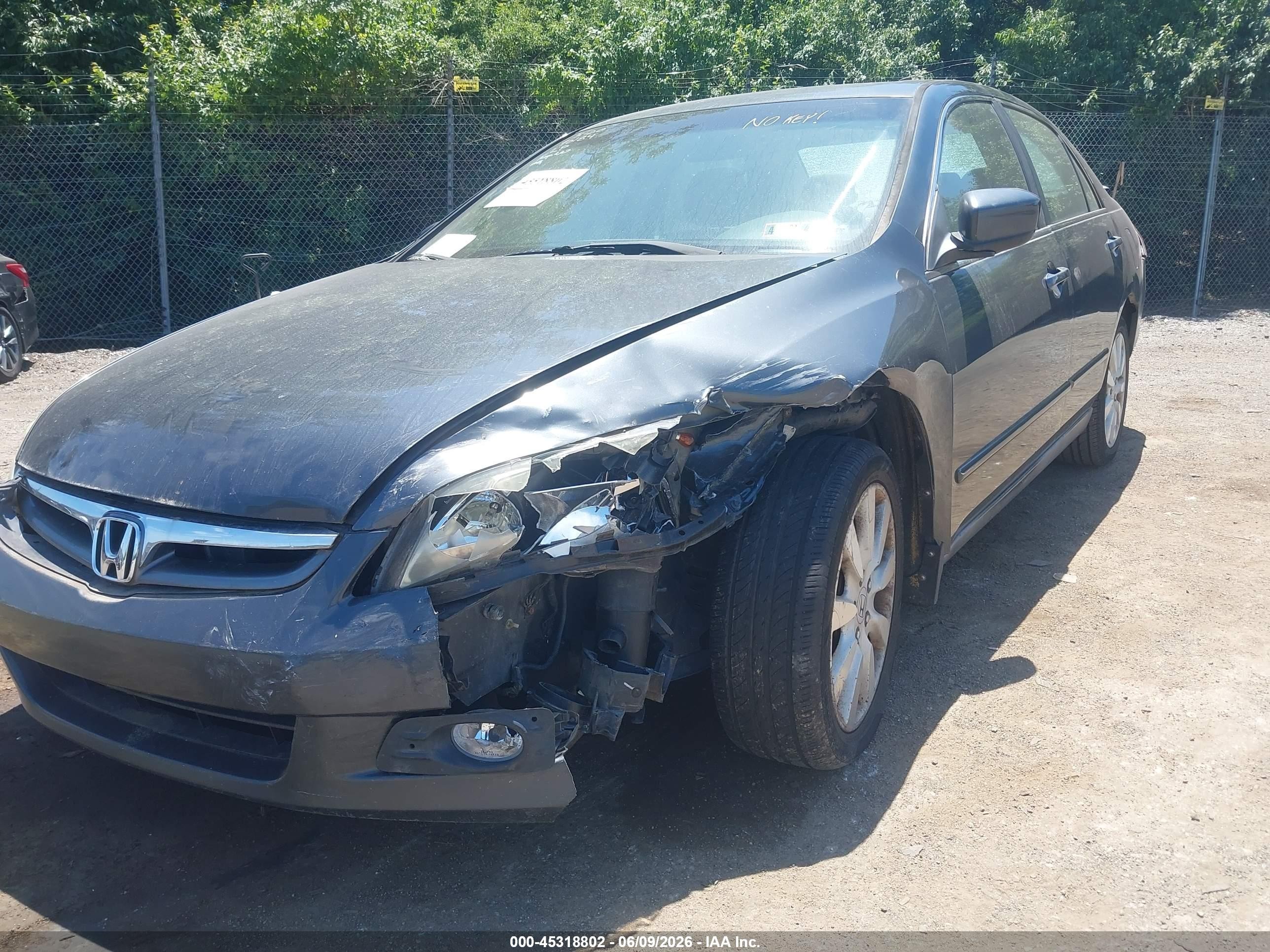 2007 Honda Accord 3.0 Lx Синий vin: 1HGCM663X7A043496