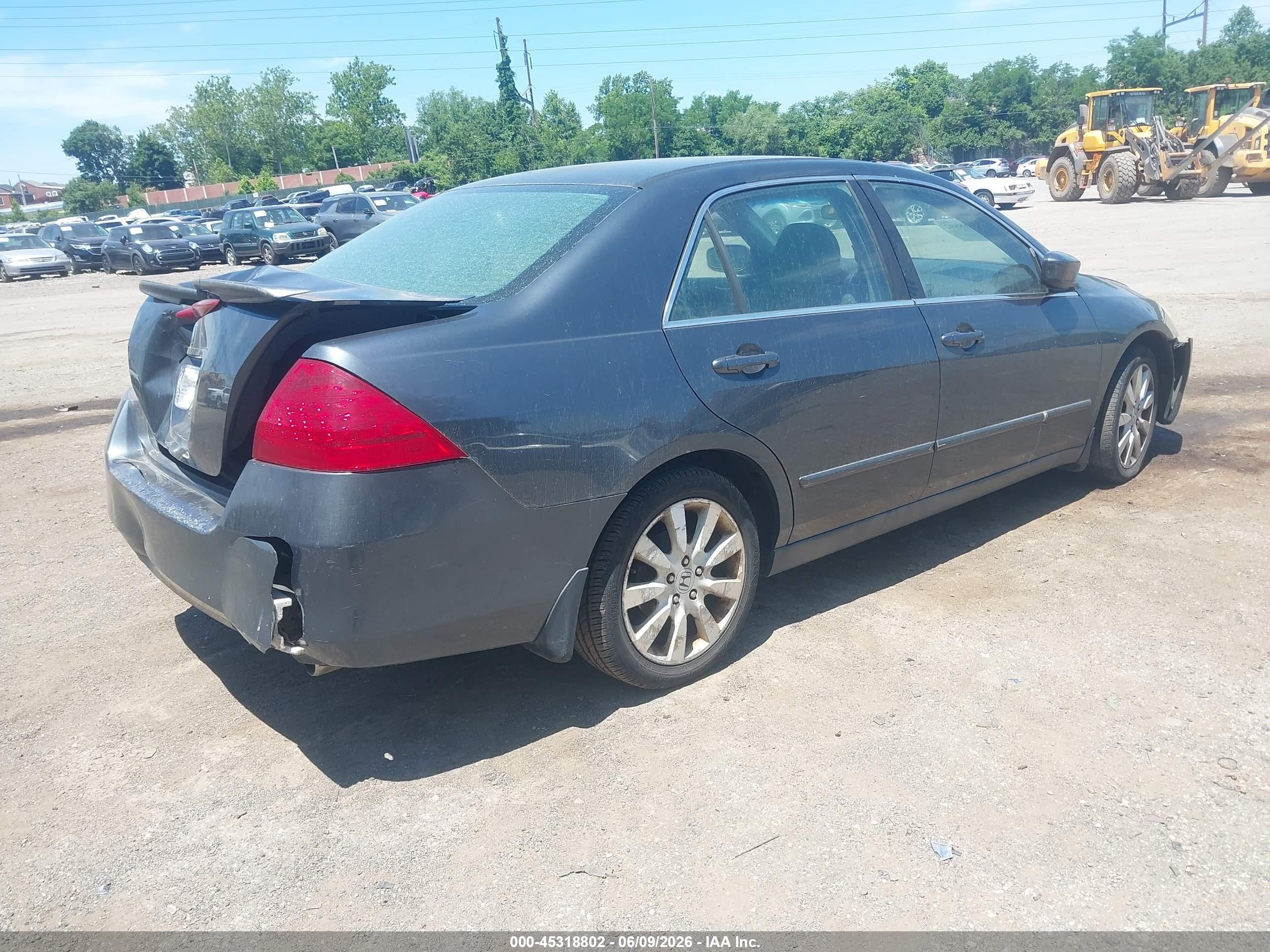 2007 Honda Accord 3.0 Lx Синий vin: 1HGCM663X7A043496