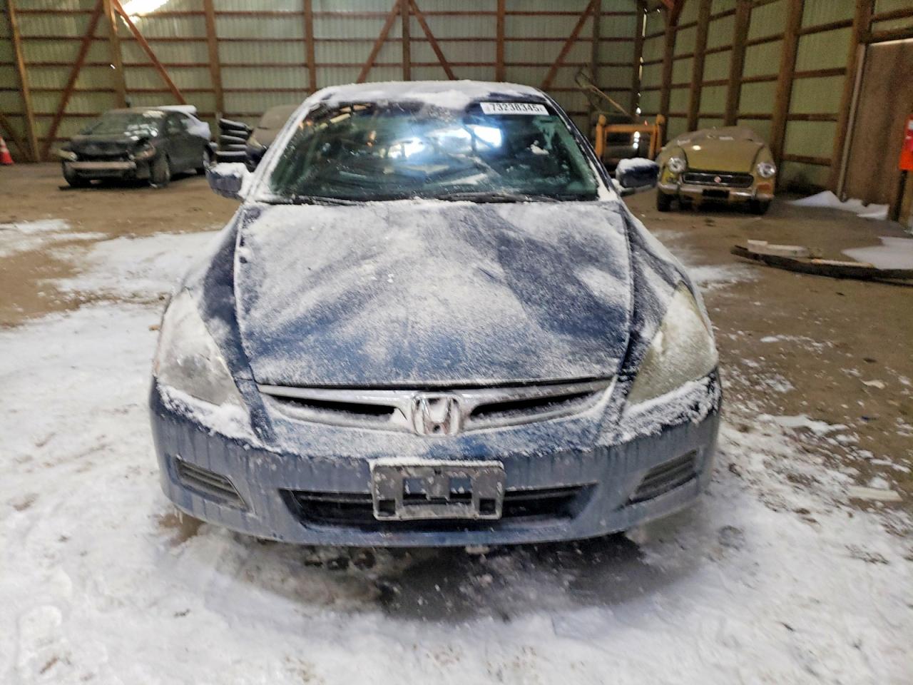 2007 Honda Accord Lx Blue vin: 1HGCM663X7A802020
