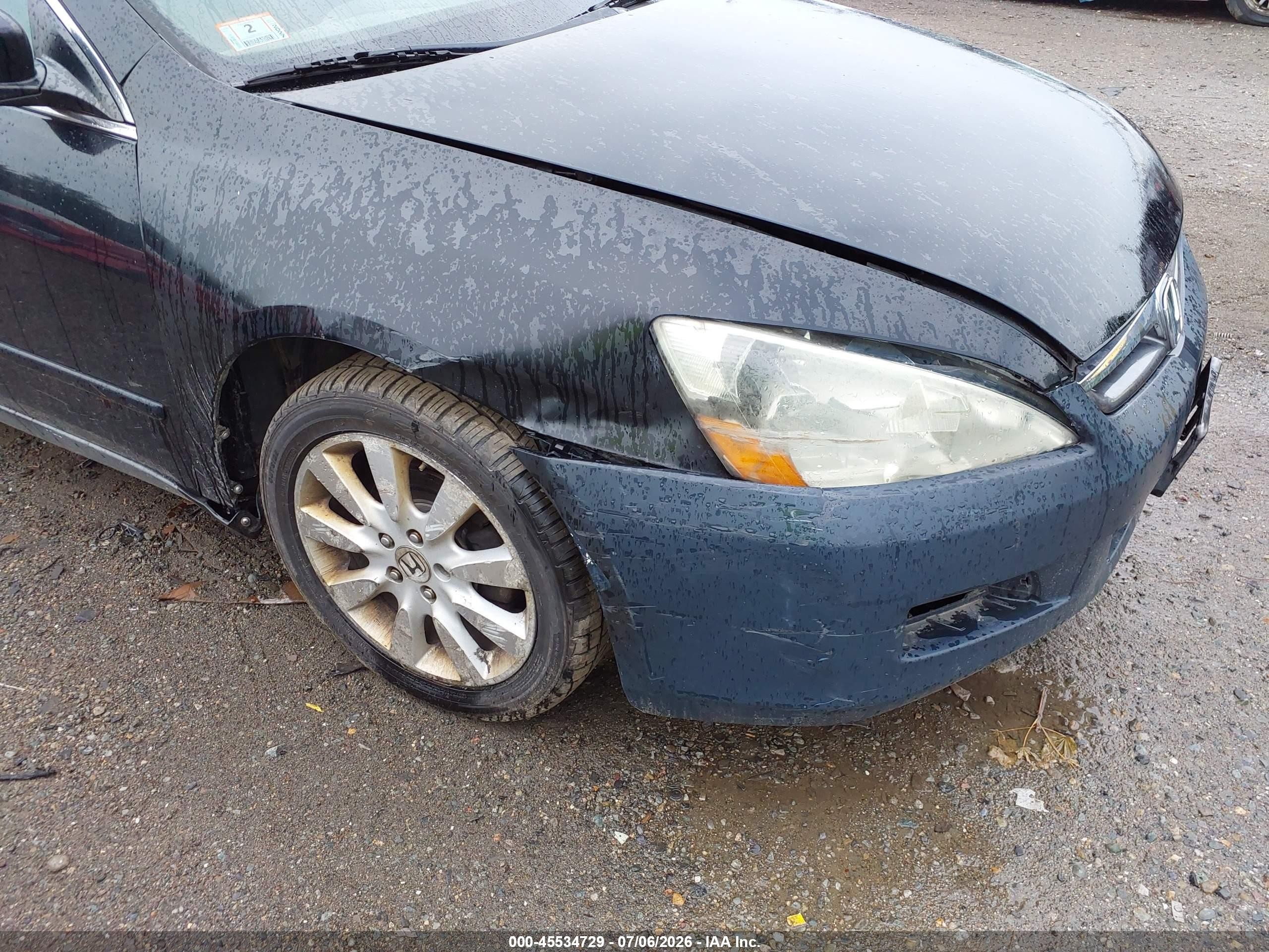 2007 Honda Accord 3.0 Se Dark Blue vin: 1HGCM66407A003761